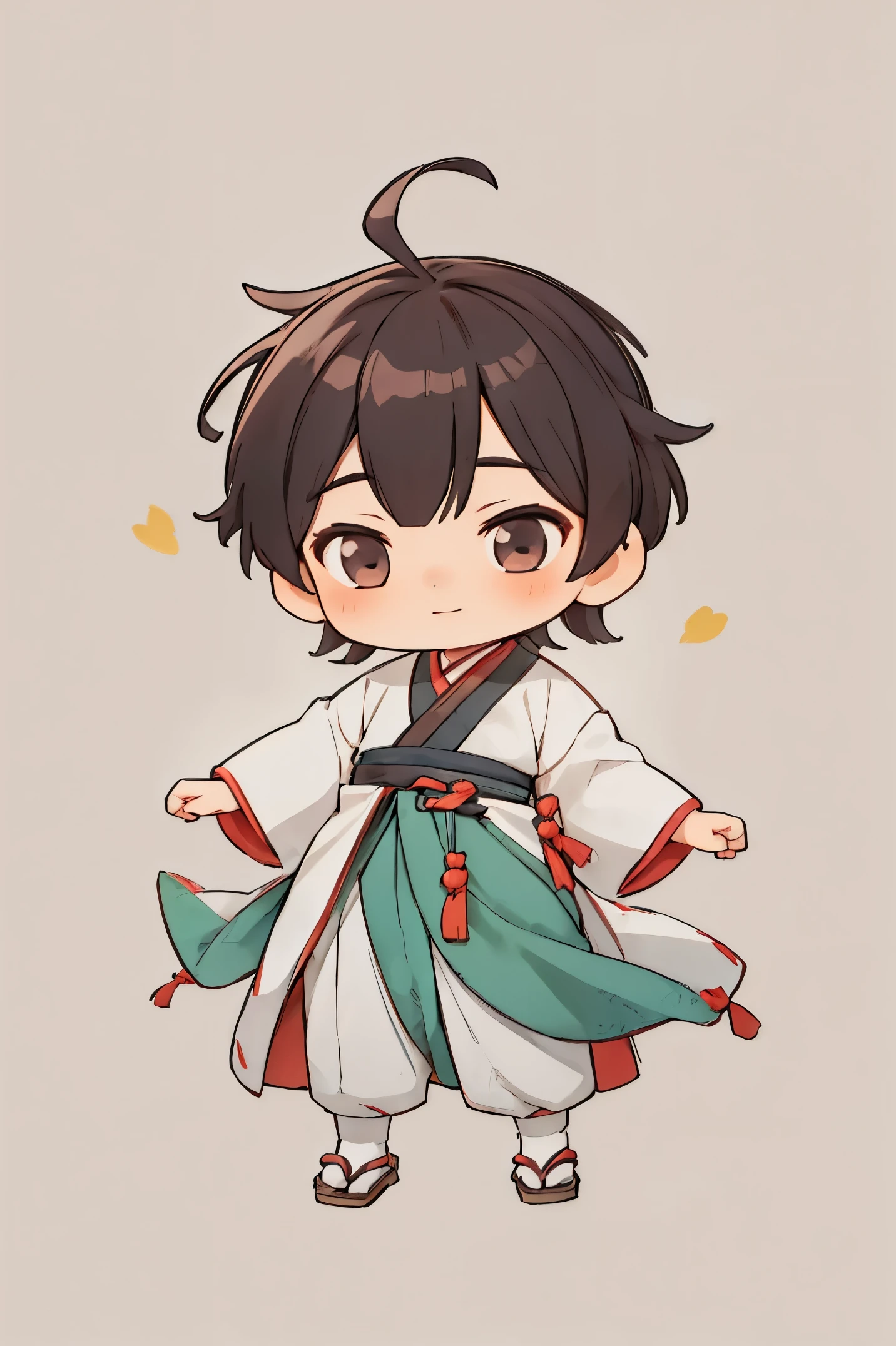 best quality, shouhui,(1boy:1.3),hanfu, chibi,
