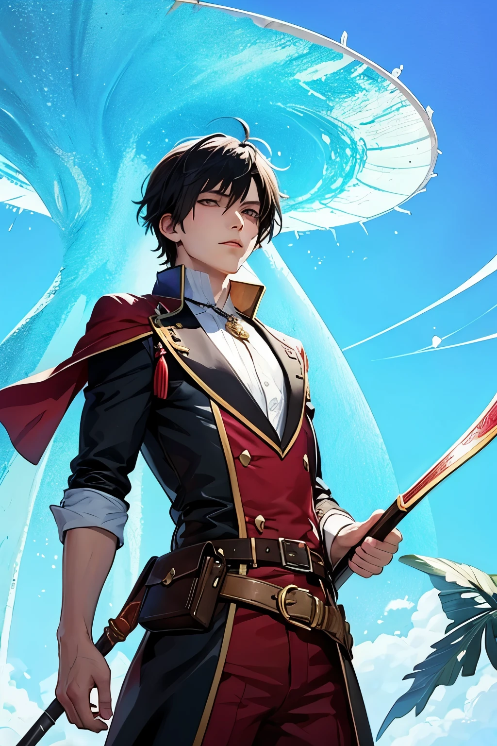 anime boy speels magic rpg