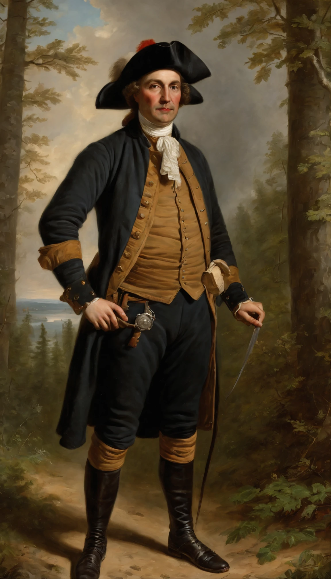 Baron Jean AuSable governs the remote, lightly populated Duchy of Iosco from his fortified trading manor known as AuSable Hall. Located at the mouth of the Au Sable River as it empties into Lake Huron's Sandy Coastline region, Baron AuSable claims lineage back to early French voyageurs who traversed Michigan's wilderness during the 1660s search for the Northwest Passage.
As second son, he grew up in Montreal but spent most summers around northern frontier posts with his uncle, learning skills of navigation, firearms, rough field medicine and indigenous languages. After serving as militia translator negotiating tribal treaties, Jean petitioned the governor and received a large land grant along the Au Sable River basin.
At AuSable Hall the Baron manages affairs through a frontier style council, more fur brokers than nobles. Basques, Scots-Irish, French traders and tribal members gather each spring and autumn to coordinate trapping bounty, fishing allotments and timber allotments. Winters are spent snowed in, drinking brandy by the grandfather's grandfather fireplace.