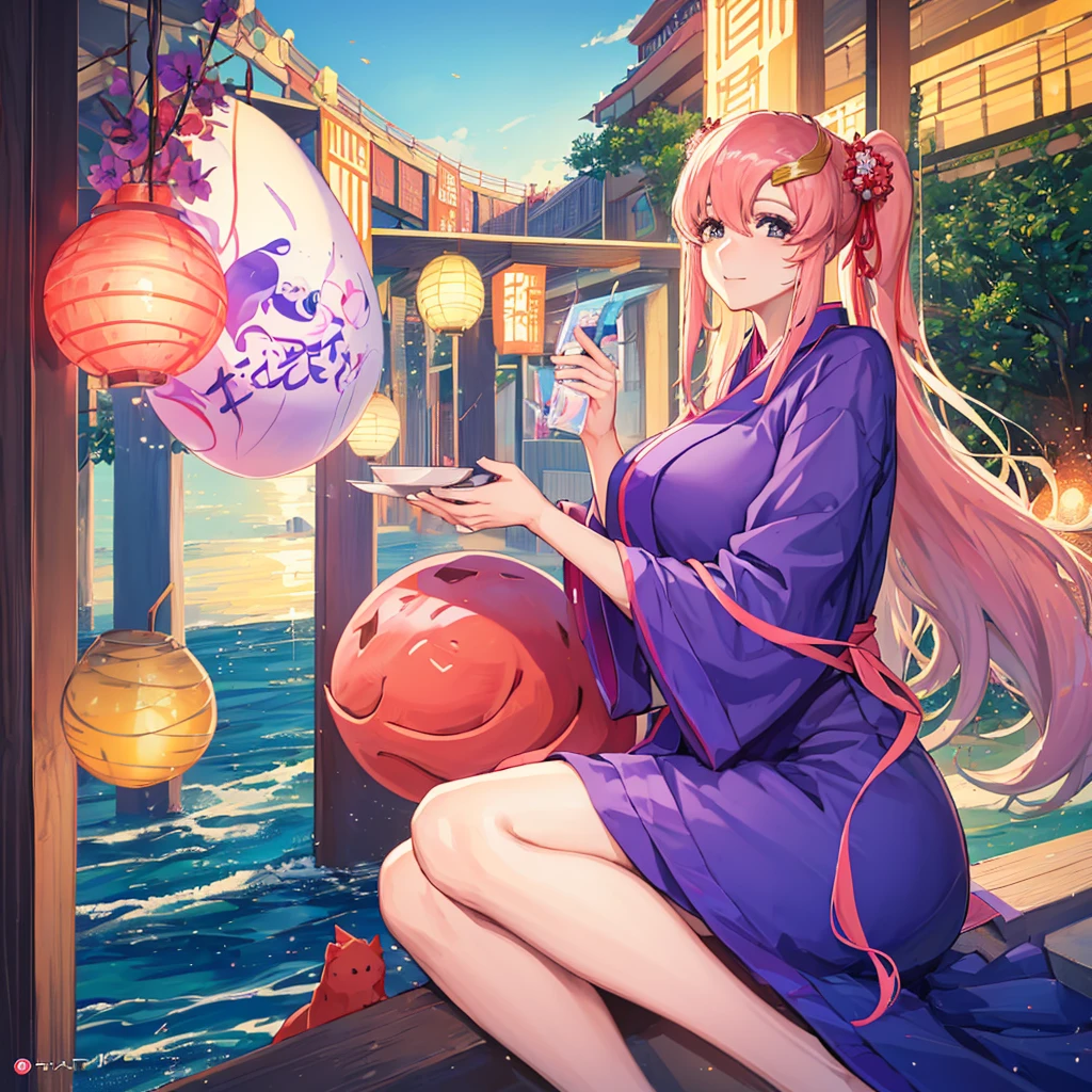 Qualidade Superior, garota, sexual Yukata, (huge seios: 1.5), Penteado bonito, Tokyo Bay, from the top of the tourist boat, vista noturna, fireworks, sexual expression, Panchira, Yukata, seiosobra prima、Antecedentes com((Fantastic fireworks、starly sky))uma da beleza、Enorme teto、Loira longa、Yukata com alto detalhe e decote profundo、Ombro para fora、Cabelo preso em coque e enfeite de cabeloBackgrounid branco、kawaii、uma loira、fundo brilhante、Personagens de feliz ano novo、
