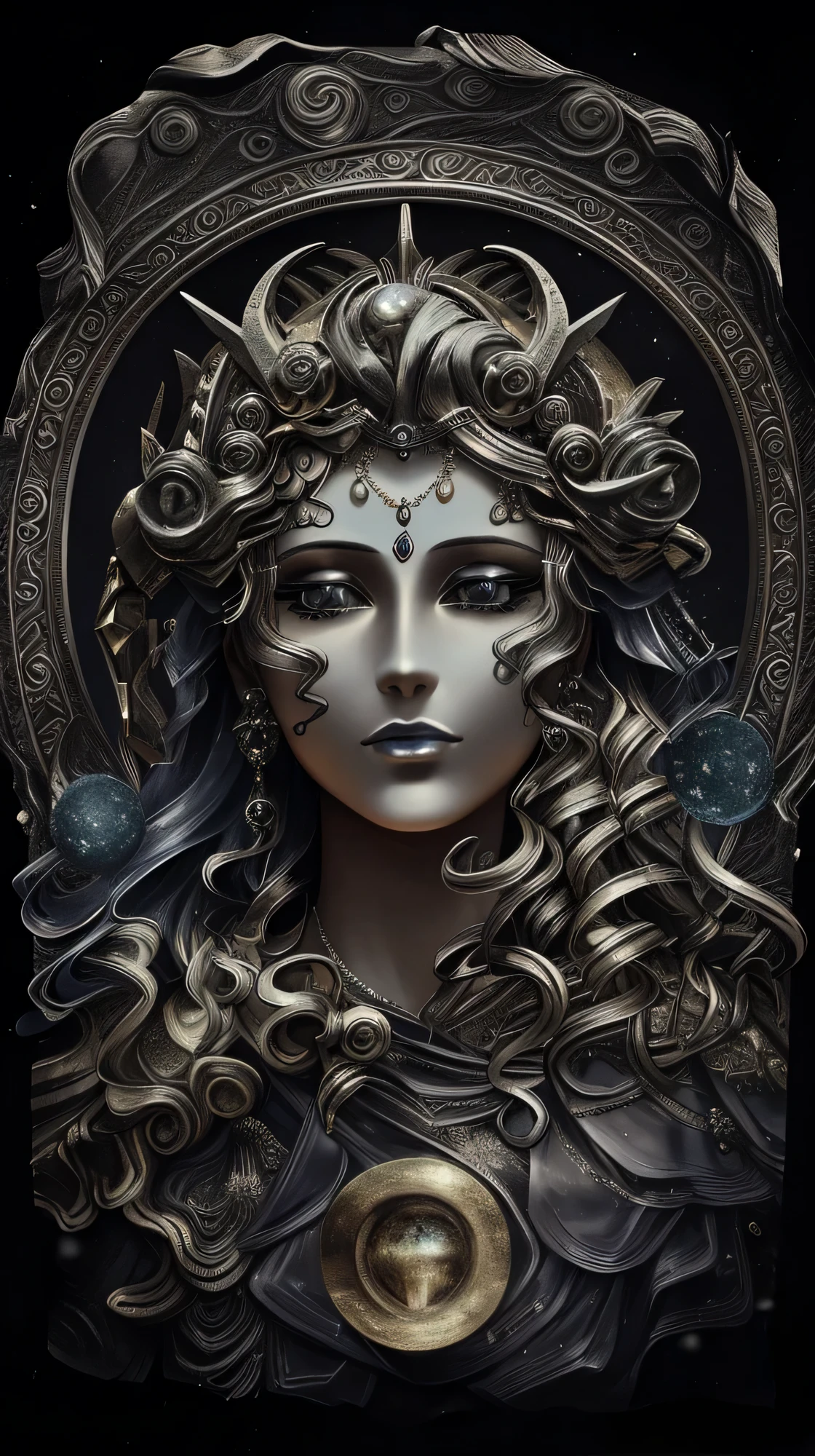 ultra detailed artistic photography, midnight aura, Night sky, Detailed gorgeous woman wearing a death skeleton mask for a day, Dreamy, Glowing, The light from the back window is backlighted, Glamour, glimmer, Shadows, oil on the canvas, Brush strokes, smooth, hyper HD, 8K, Unreal Engine 5, super sharp focus, art by alberto seveso, Art germ, loish, sfv, masterpiece of intricate artwork, Ominous, matte painting film poster, Golden ratio, trending on CGSociety, Intricate, Epic, trending on artstationh, By Artgerm, h. r. Giger and Beksinski, Highly detailed, vibrant, production cinematic character render, ultra high quality model