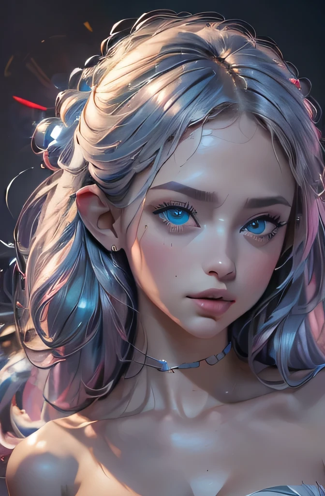 rosto feminino completo, centralizado na pagina, realista, detalhe extremo, (obra-prima), (melhor qualidade), rosto, olhando para o expectador, olhos arregalados, espanto, susto, surpresa, 8k, nas dimensoes 1080 x 1920, loira muito bonita, pele real, olhos azuis, raw