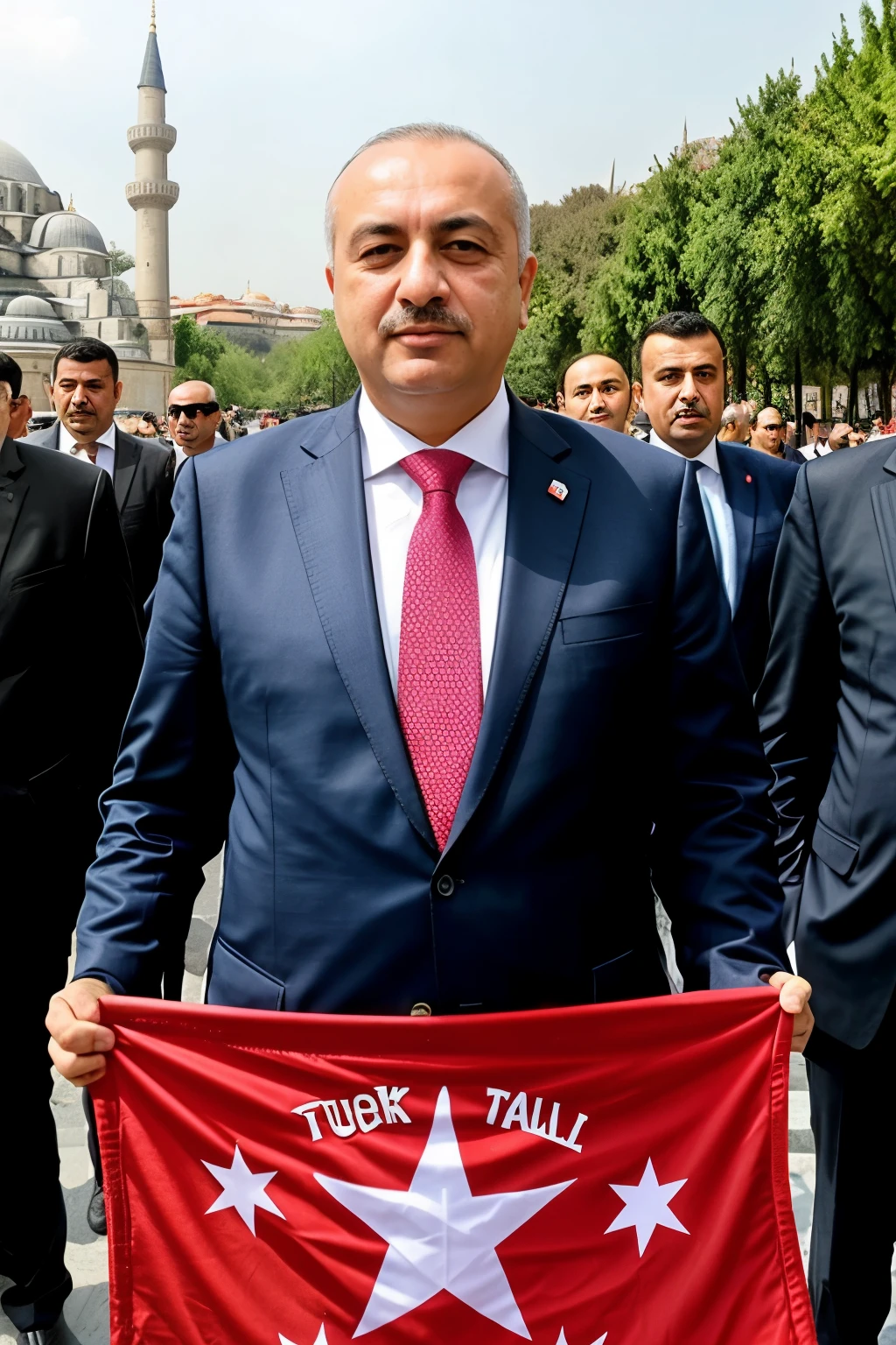 mobile democracy hero turk man in Istanbul.