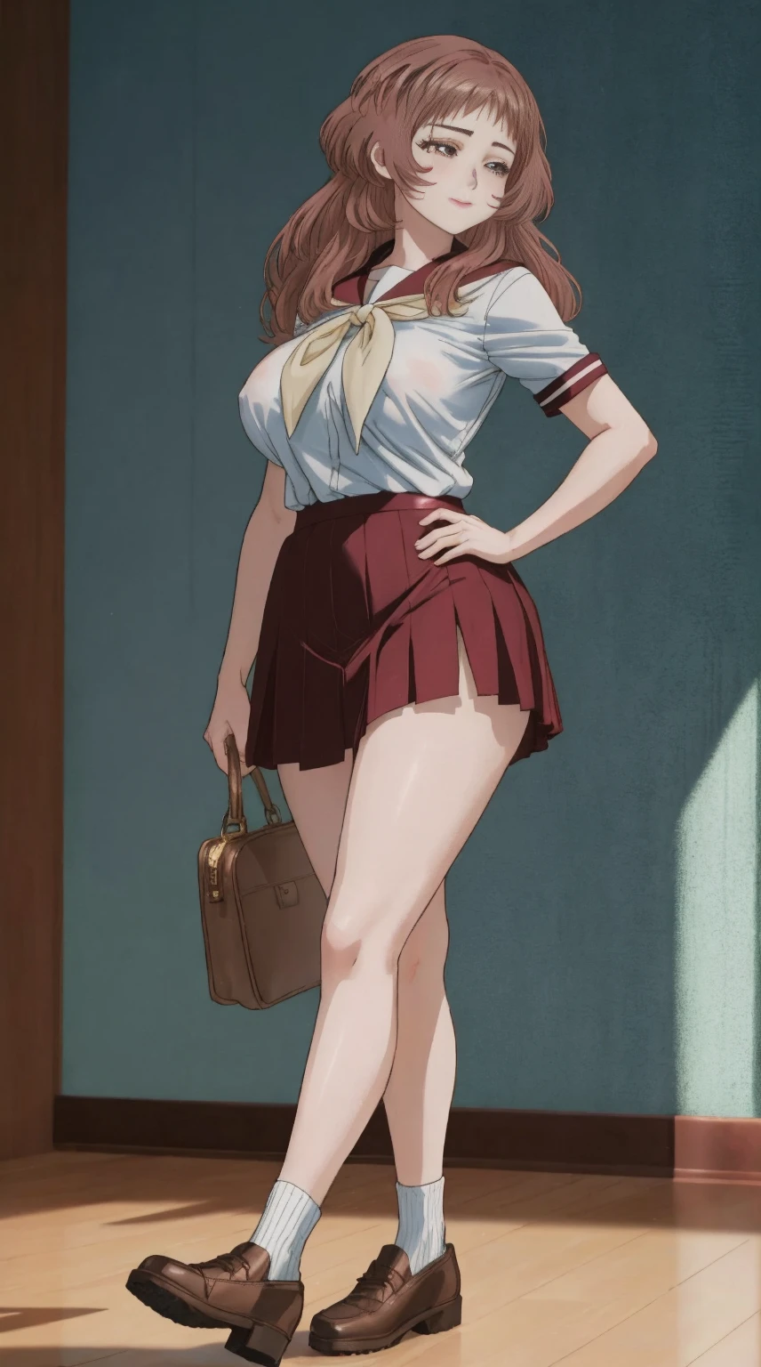 (full body view) (from from side)

One beautiful girl bent forward, an ultra-realistic beauty, 


2 legs, The legs are the same size, random events, 


school uniform, short skirt, short sleeve shirt, white shirt school uniform, 
long hair, 
Spicy pose, 
a slight smile, trappings, flower in the hair, stockings, 
Background, VLOP and Sakimichan, 
ross tran 8 k, Maximum detail of the genitals, 
Maximum breast detail, Maximum facial detail, realistic eyes, realistic Nose, Realistic smile, Ultra Detail, 
huge breast, huge_breasts, huge_breasts, huge_breasts, thicc, panty, very short skirt, hot, sexy, mature, ecchi