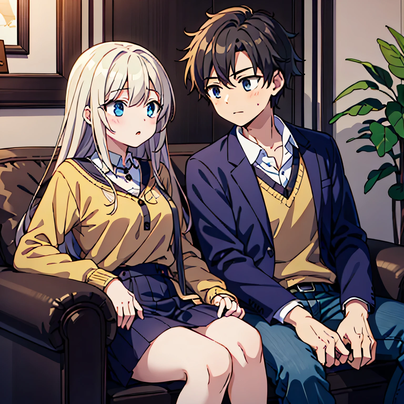 a scene where a girl and boy in a therapy session