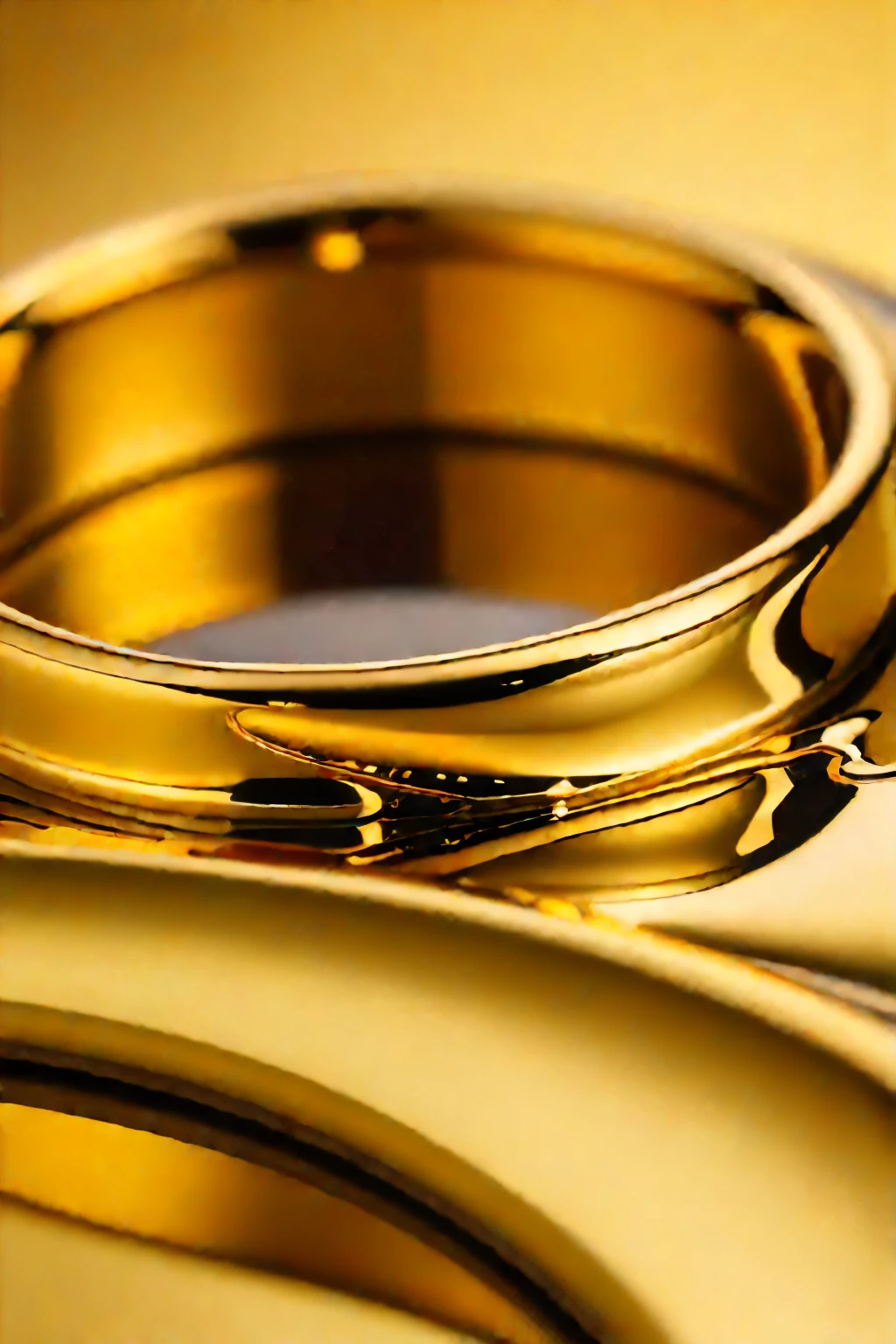 A melting gold titanium, closeup