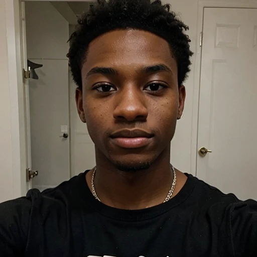 Instagram photo of an 18 year old black african american boy taking a selfie