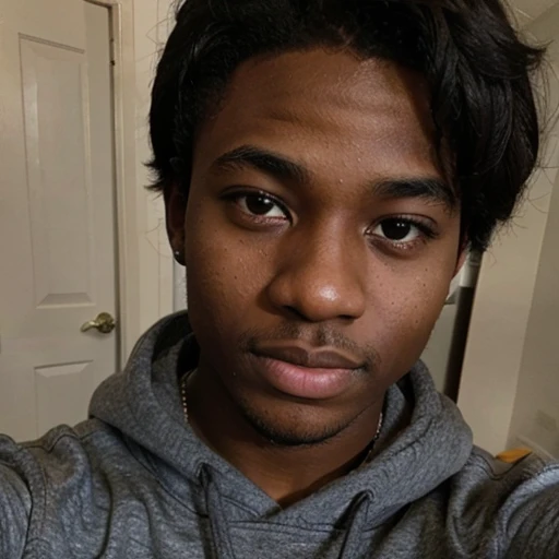 Instagram photo of an 18 year old black african american boy taking a selfie