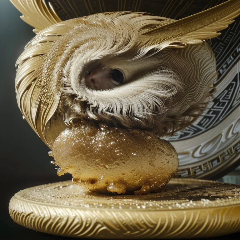 (masterpiece, best quality, 4k, dreamlike, hyperrealistic:1.35), (Ganymede castrates Zeus:1.5)