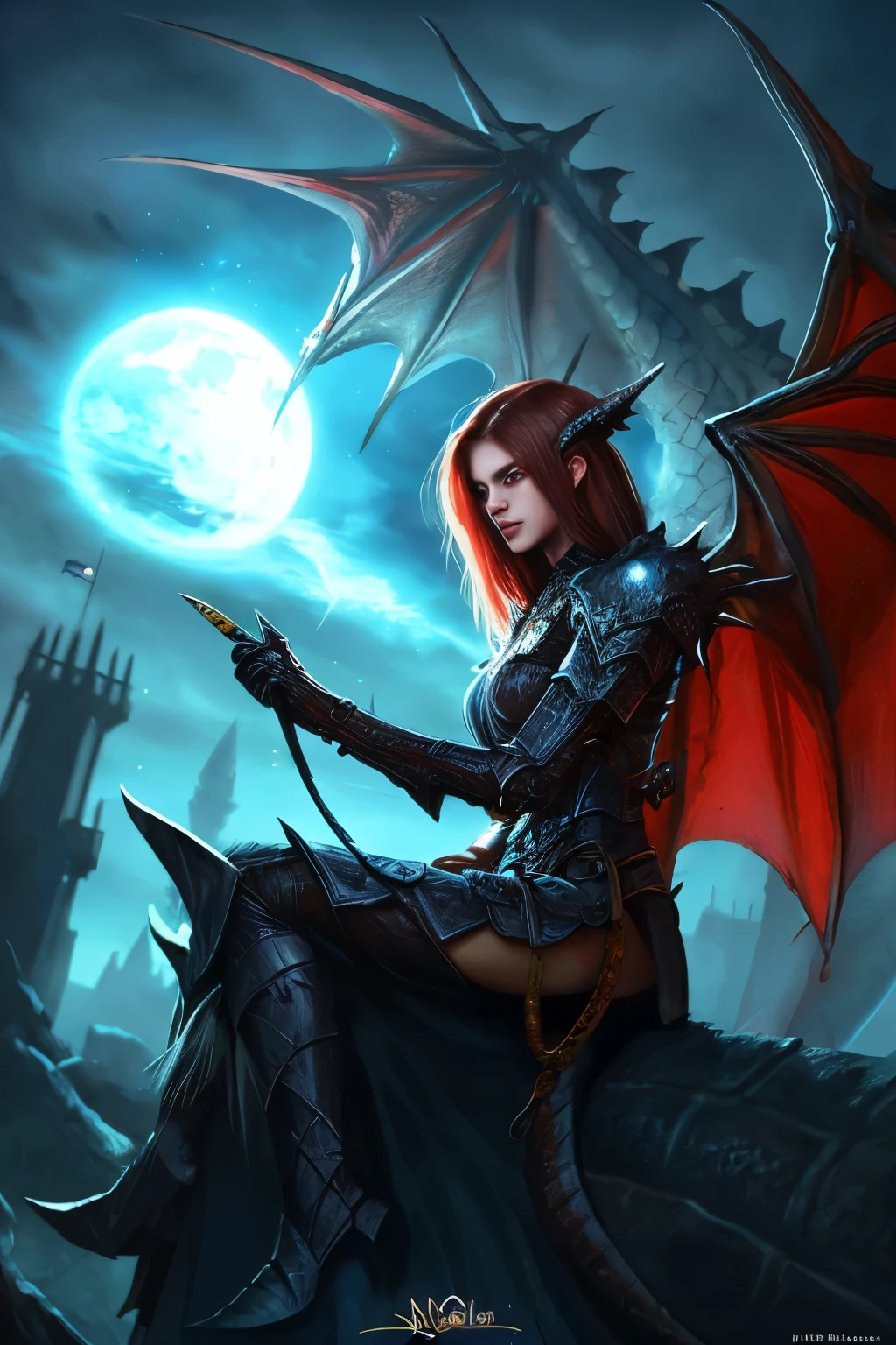 fantasy dragon knight