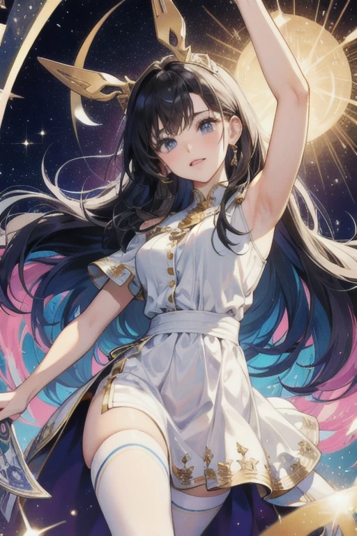 tarot card; the star; glitter;