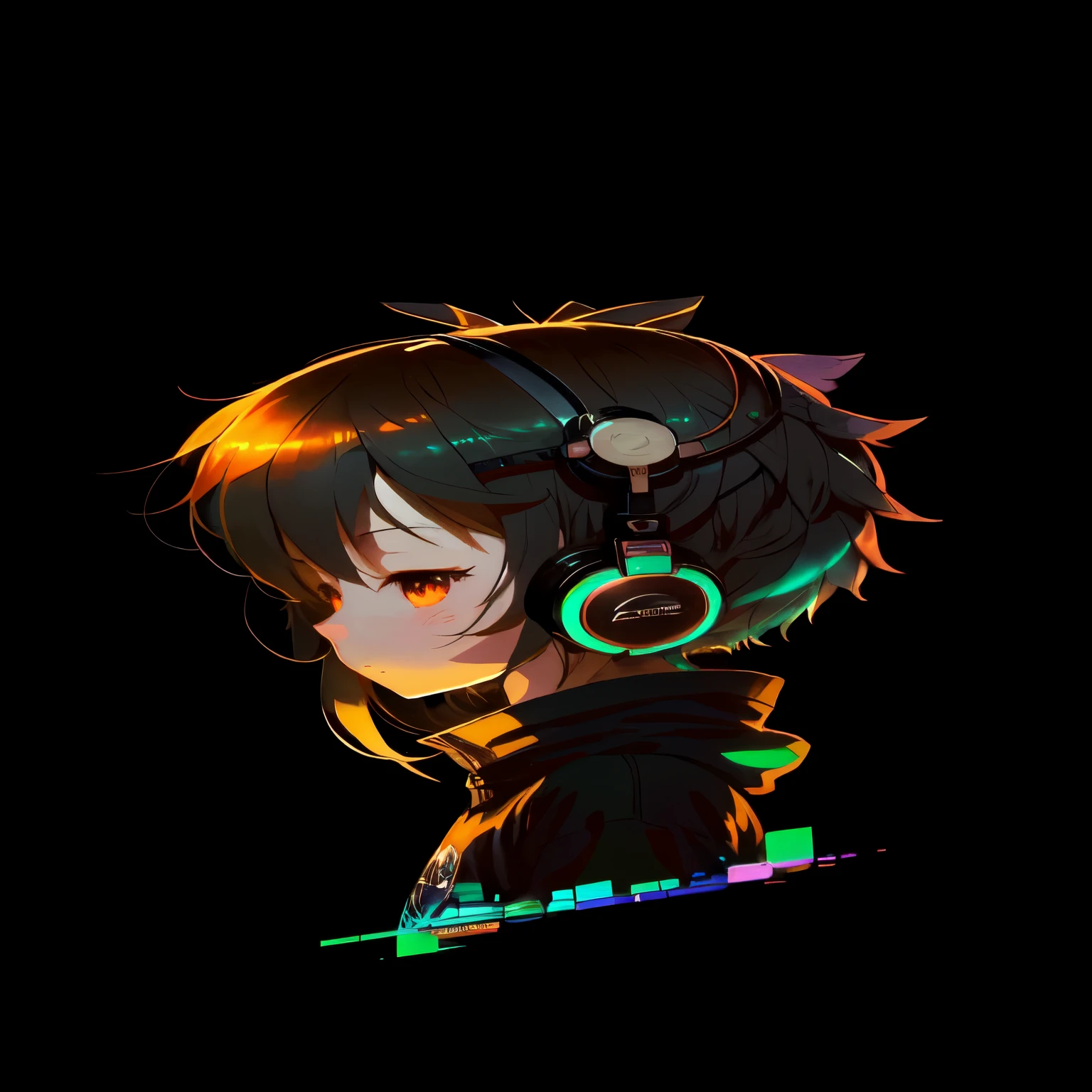 anime girl with headphones and glowing eyes looking at a computer, anime style 4 k, anime moe artstyle, nightcore, 4k anime wallpaper, anime wallpaper 4k, anime wallpaper 4 k, anime style. 8k, with headphones, anime art wallpaper 4 k, anime art wallpaper 4k, anime art wallpaper 8 k, high quality anime artstyle