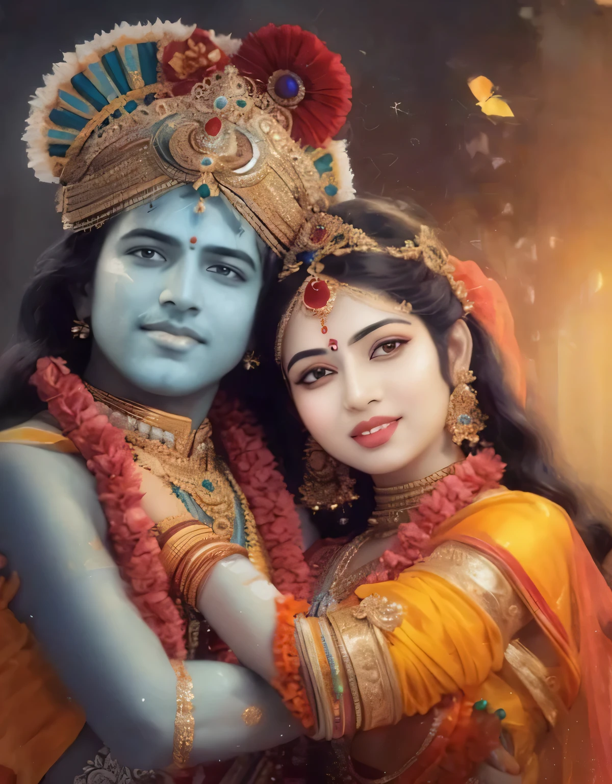 Sree Krishna & Radha Shri Krishna Jayanthi festival Kerala background 