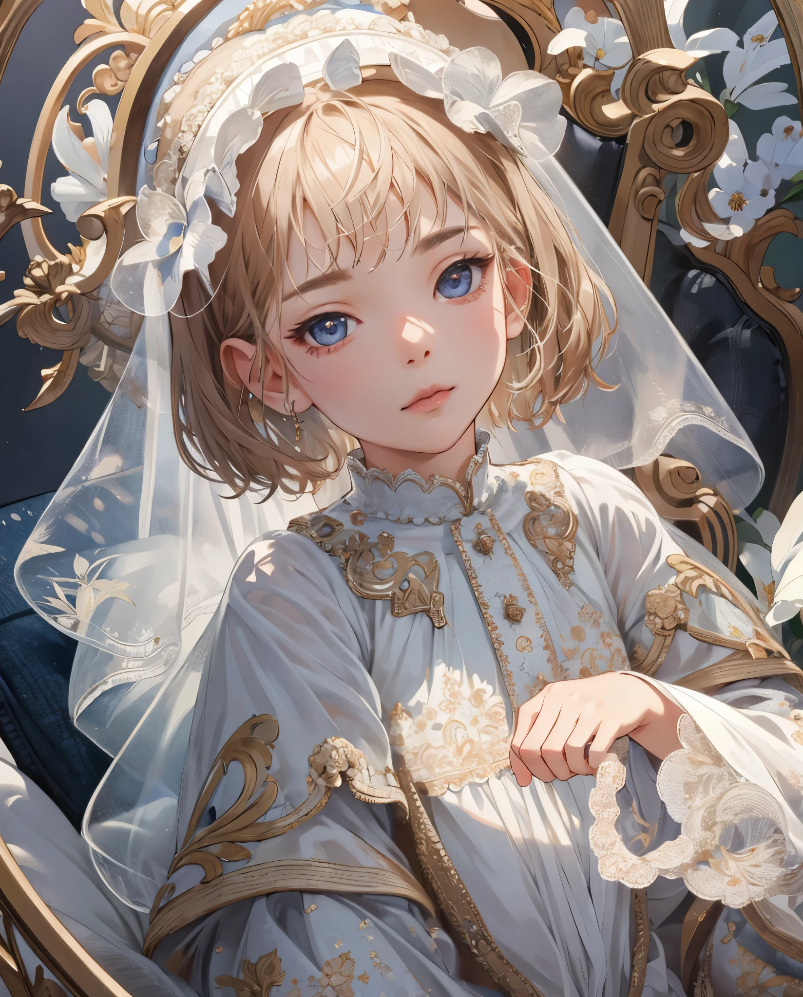 (extremely delicate and beautiful:1.2), 8k ,(masterpiece:1.0),(best_quality:1.0), 1girl, complex details, enlarged textures, complex details, finely detailed eyes and detailed face, intricate details, (closed mouth), perfect eyes, equal eyes, perfect body, extremely detailed, (Child), extremely realistic 3d