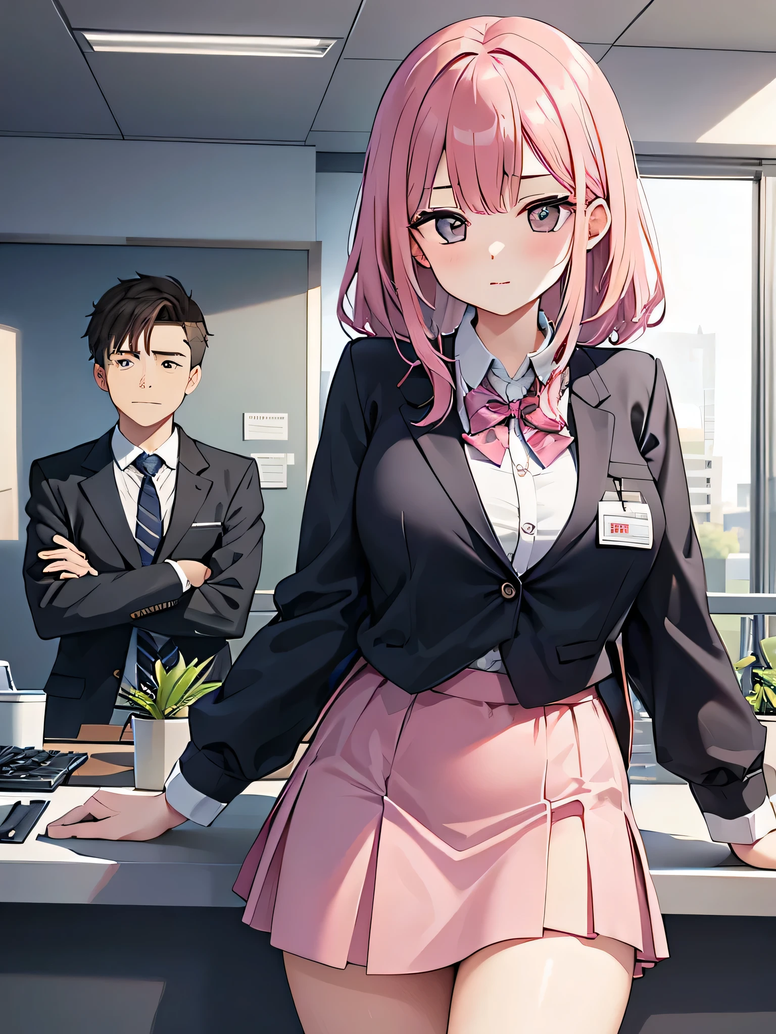Please remove the hem of the jacket from the skirt..。