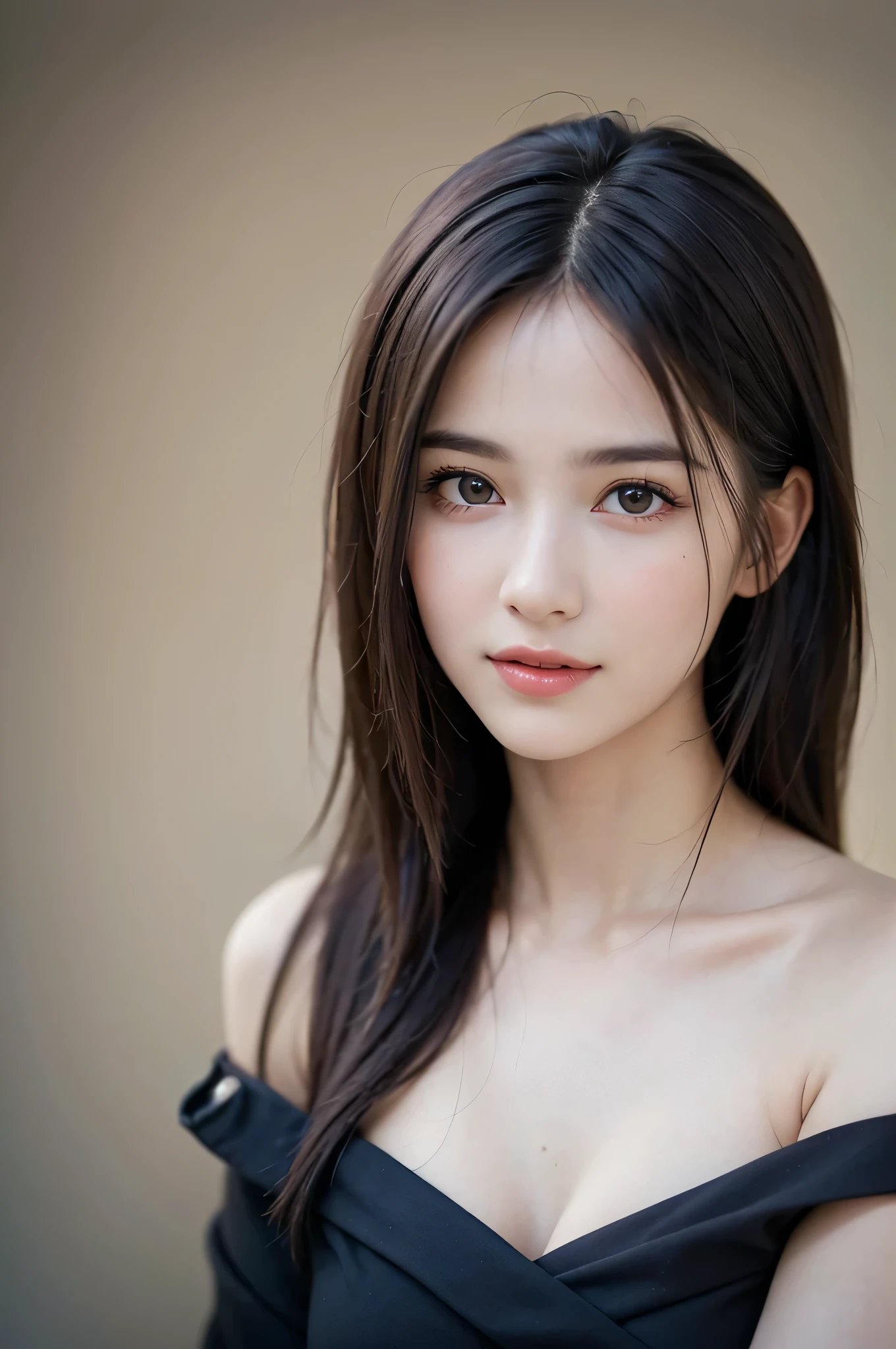 (2girls:1.3), (Ultra Realistic, hight resolution), (Highly detailed eyes, Highly detailed hair, Highly detailed face, Highly detailed plump lips), (off shoulder with open breasts), breasts, Upper body, Search Smile, (Best Quality:1.4), Raw photo, (Realistic, photo-Realistic:1.37), Professional Photography, Cinematic Light, (Fine face: 1.2), (View from above),