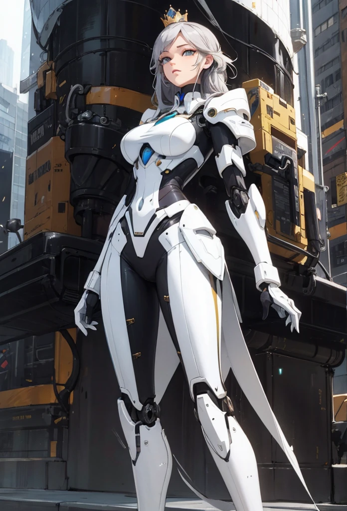 best quality, super fine, 16k, incredibly absurdres, extremely detailed, delicate and dynamic, beautiful streamlined female mecha that cosplays as a rabbit