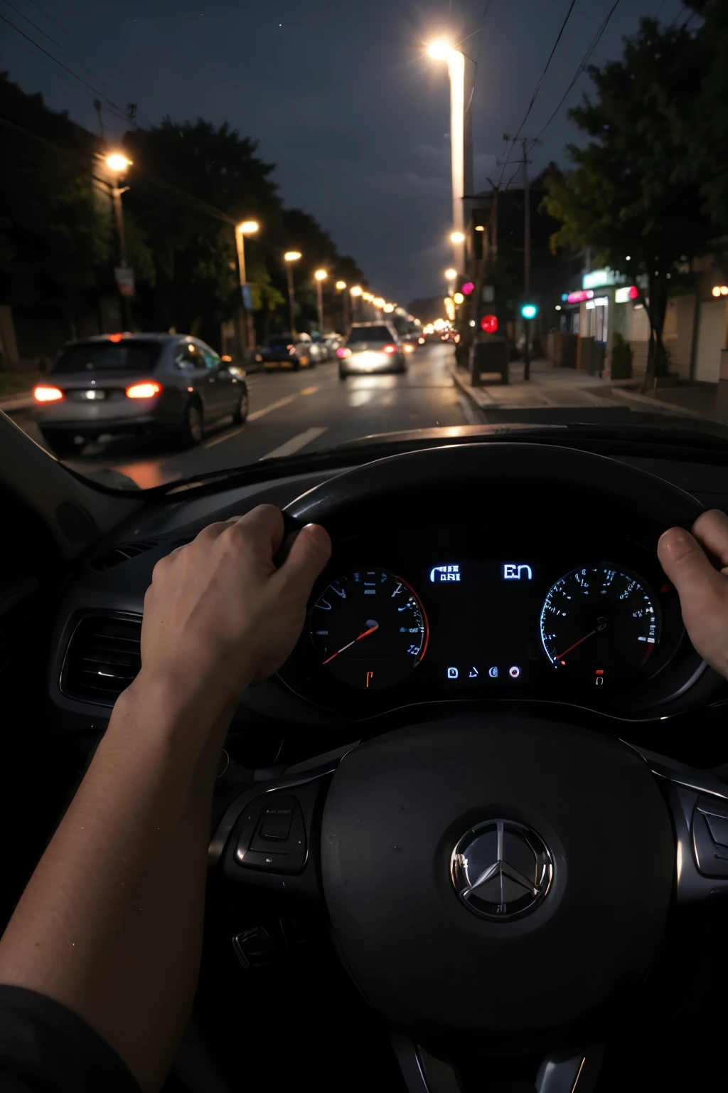 Late night drive POV