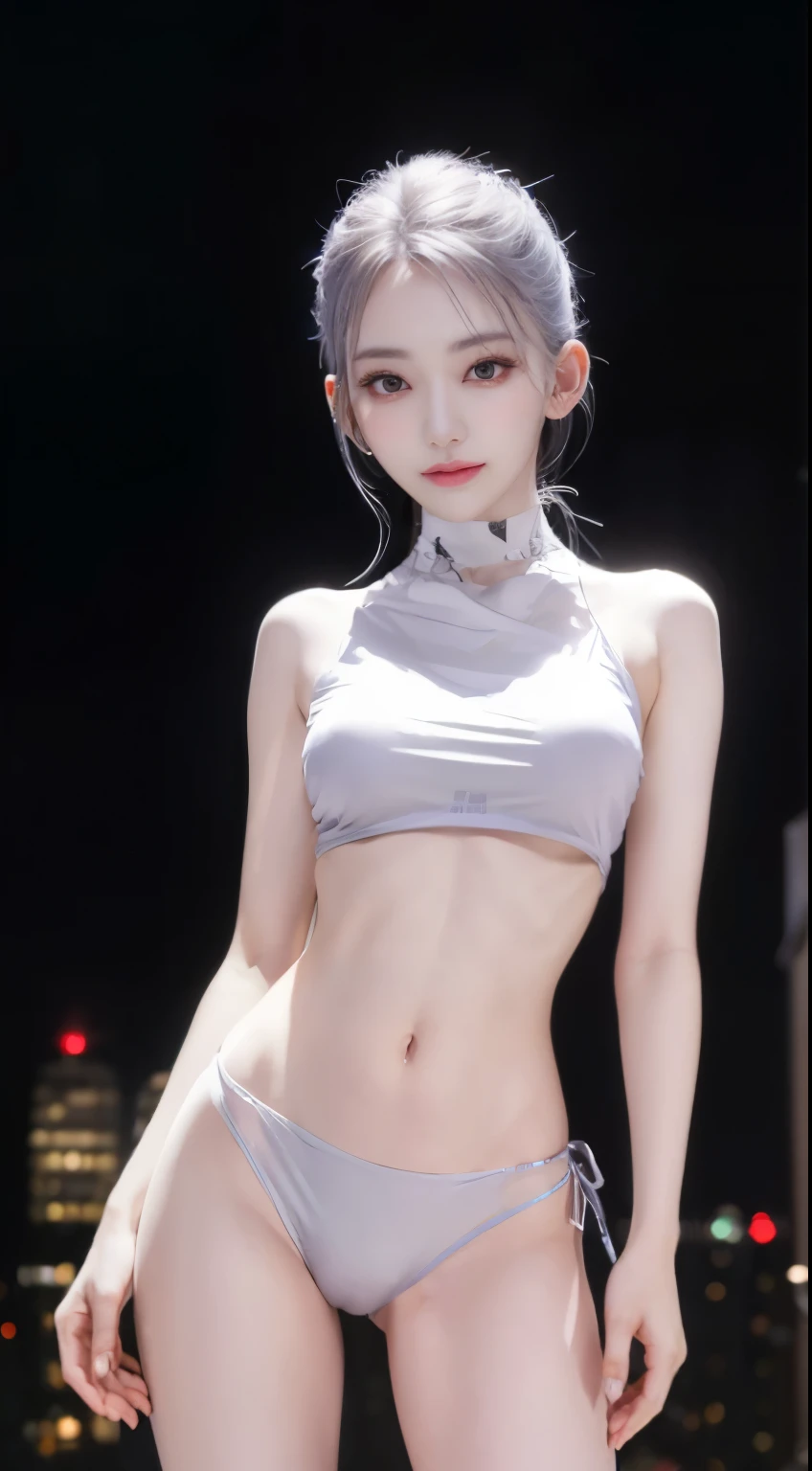 (Finest quality)),(A high resolution),(ultra-detailled art),(Meticulous portrayal),((Best Anime)),(Finest works of art),sharpness,Clear,Ultra-Precision Art,The art of astounding depiction, (Female Ninja in the Dark:1.3),
short Hair, purple hair, vibrant purple hair, extremely detailed hair, detailed bangs, with bangs, short hair only,
pretty face, beautiful lips, soft lips,pretty face, close up face,serious face, pretty nose, beautiful nose,
pretty eyes, beautiful eyes, detailed eyes, perfect eyes, green eyes,
korean girl, korean beauty, irene, red velvet irene,
clear skin, clear skin, white skin, soft skin, slim body, small , detailed body, detailed skin, detailed thighs, show navel, sexy bo show legs, detailed legs,
normal thighs, show navel,
body suit, black cycling shorts, black top, black arm sleeves, reveal shoulders,
looking at camera,
super low-angle shot, looking down,
