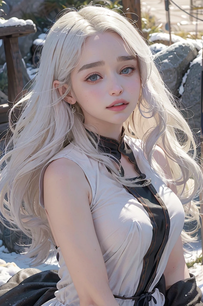 Masterpiece, close-up of a woman with white hair and white mask, beautiful figure painting, Guviz, Guwiz style artwork, white-haired god, Yang J, epic exquisite character art, amazing character art, Fan Qi, Wu Zhun Shifan, Gu Vitz in Pixiv Art Station, Antique, Mountains and Rivers