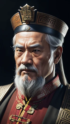 oriental、Old man wearing ancient Chinese armor、old man with ancient chinese hairstyle、three kingdom、multiple warlords、top-quality、​masterpiece、超A high resolution、(Photorealsitic:1.4)、Game Posters、