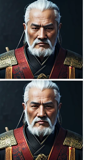oriental、Old man wearing ancient Chinese armor、old man with ancient chinese hairstyle、three kingdom、multiple warlords、top-quality、masterpiece、超A high resolution、(Photorealsitic:1.4)、Game Posters、