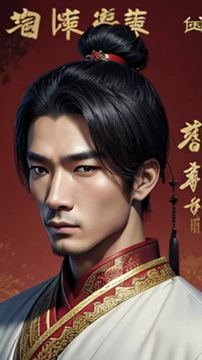 oriental、man in ancient chinese clothes、ancient chinese hairstyle man、three kingdom、multiple warlords、top-quality、masterpiece、超A high resolution、(Photorealsitic:1.4)、Game Posters、man who writes