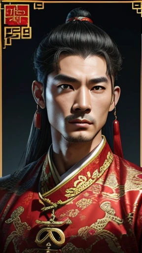 oriental、man in ancient chinese clothes、ancient chinese hairstyle man、three kingdom、multiple warlords、top-quality、masterpiece、超A high resolution、(Photorealsitic:1.4)、Game Posters、man who writes