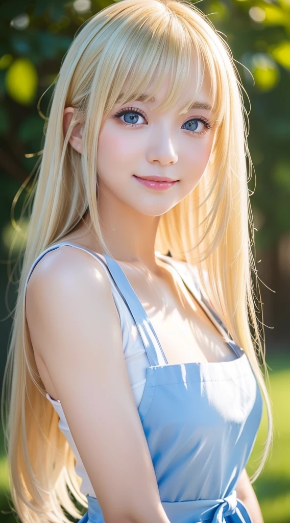 light smile、night、Live shooting、(((Portrait of extreme beauty)))、((glowing skin))、1 girl、Beautiful teenage girl in Prague、bright look、((platinum blonde hair))、[Big blue eyes that shine like jewels]、very big eyes、Shiny glossy skin、silky super long straight hair、eyeliner、beautiful bangs、hair between eyes、((masterpiece、最high quality、Super detailed、film light、intricate details、High resolution、very detailed))、detailed background、8KUHD、digital single lens reflex、soft light、high quality、film grain、Fujifilm XT3 、depth of field is shallow、Natural light、（No hands）、Look up、rich bust