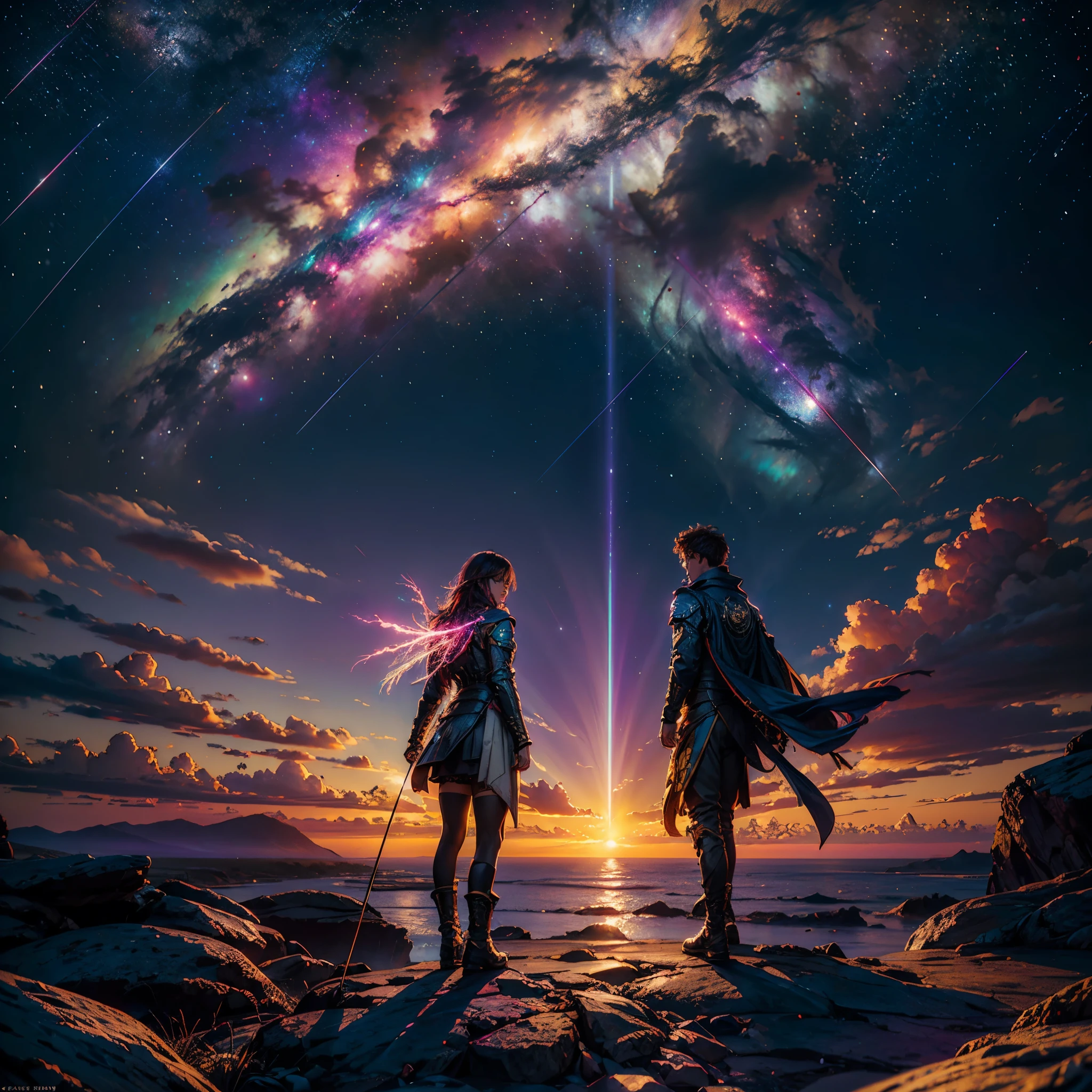 Epic (((Galaxy stars Nebula Spacious Sunrise evening_glow distant_view Sunset rich_colors colorful wide-angle_lens shooting_evening positive_film naturalistic_style))) Jesus walking on water in a storm, confident smiling expression, beam of light descending from the sky and illuminating jesus, masterpiece, high quality, high quality, highly detailed CG unit wallpaper, award-winning photos, bokeh, depth of field, bloom, chromatic aberration, very detailed, trend in artstation, trend in CGsociety, complex, dramatic, Art in the middle of the journey, UnrealEngine5 ultra Masterpiece optimal bright_color dappled_sunLight meticulously intricate ultra_high-details ultra_high-res pro-Photorealistic ultra_high-quality ultra_high-def UHD XT3 DSLR HDR Symmetrical extreme improved Octane-rendered opengl-shaders glsl-shader romm rgb pbr shading 3DCG fxaa global illumination cgi vfx sfx fkaa txaa rtx ssao post-processing post-production cell-shading tone-mapping Ultra_sharpness focus accurate max saturate reflex analogique Vivid DSLR color-coded luminescence Cinematic_SunLight volumetric lightning contrast tin incandescent chrome Cristallines hearth rubis invoque floraison monster blast flash blow lava glowing_color opale Tourmaline plasma fleuraison beholder Earth transparent perfection zentangle reflection varied multi etc. --s 1000 --c 20 --q 20 --chaos 100