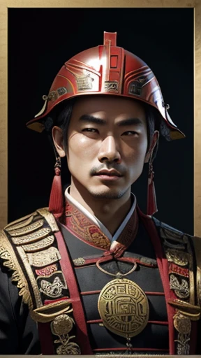 oriental、man in ancient chinese clothes、ancient chinese helmet man、Sober look、three kingdom、multiple warlords、top-quality、masterpiece、超A high resolution、(Photorealsitic:1.4)、Game Posters、Clear and beautiful image quality、
