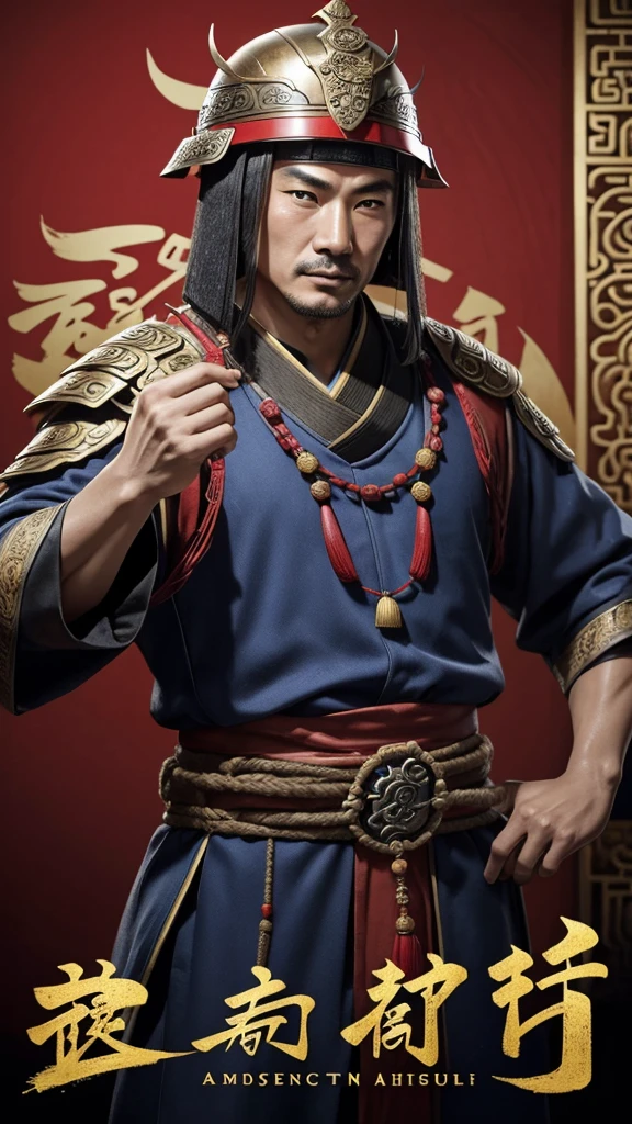 oriental、man in ancient chinese clothes、ancient chinese helmet man、poorly equipped man、three kingdom、multiple warlords、top-quality、​masterpiece、超A high resolution、(Photorealsitic:1.4)、Game Posters、Clear and beautiful image quality、