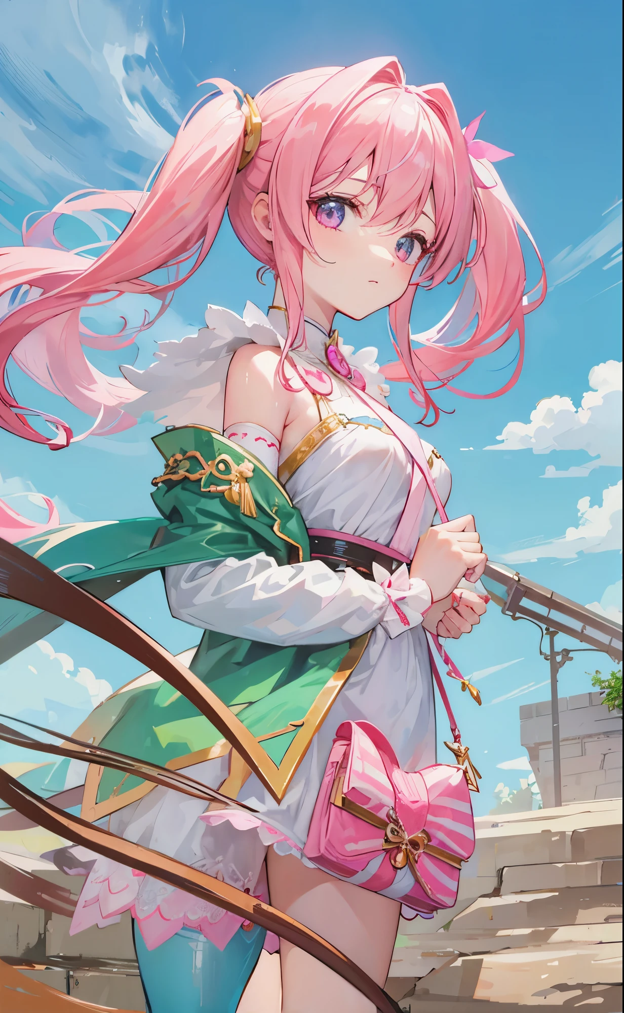 Sweet girl,Micro pink light hair,Amazing,goddes,zaibatsu,The family is rich,