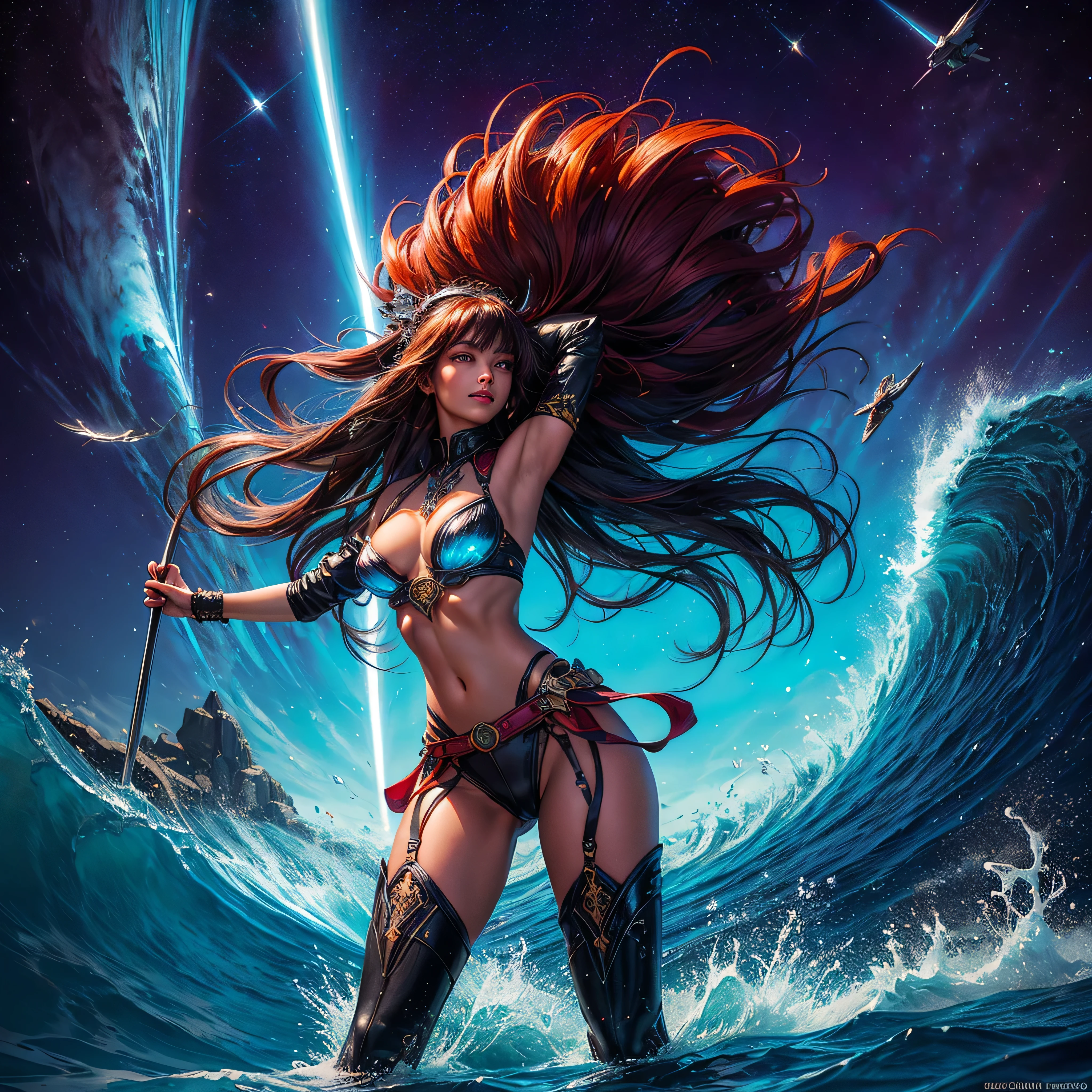 spacious stunning nebula vibrant hues ethereal interstellar sparks curiosity birth evolution stars Sun SunShine sunset ultra sunrise Cinematic sunlight UnrealEngine5 Ultra Masterpiece Beach deep path Equirectangular_360 Queen mounted_Surfboard mounted_wave_torus oasis sailing_surfboarding wave_fluent Ocean waves Sea storm Goddess beholder sundrop "Niagara Falls" contre-jours paddle_board "Heavy Metal" Devastating Will-o'-the-wisp iota pixie sprite "luis Royo" dazzling ride_surfing_wave_on-surfboard Cosplay riders_flow Admiral Pilots jacket cow-boy flag Earth tsunami ultra_high-def ultra_Photo-realistic optimal ultra_high-quality opengl-shaders ultra_high-details accurate reflex ultra_high-res perfection volumetric lightning improved Octane_rendues UHD XT3 DSLR HDR 3dcg analogiques extatiques symmetrical ((athletic Diva african body tanmed skin dreads bangs suave cheekbones effects embarrassed glushes dark saphirs gorgeous ultra saturate (Bright epic eyes, Bright epic eyes) black pupils brown iris lazulis turquoises open mouth teeth obvious smiles choke Floating Jacket Eccentric Cape Levitating Shoulders-Off Shirt Lace Clavicles White Papillotes embroidered reveal micro leathers breasts satin livid yellow orange corsait thick felt skirts matching bristles ample swinging spinels navel waist belt revealing heart padlock silver agate pubis scarlet pubis-hairy indigo bristles protrusions silk Snap-lock tin gold garters thighs legs boots)) 🎈🍦🍹❤🔆🕡(😘👩🎀👗⚜👒🥿👡🩲💅)🎪🎢🎡🎠 gothic onyx rubis summon milkweed floraison invoque viceroy magic incandescente creature CGSCOSITY butterfly Cristallines Monarch wings flash blow glow opale straight chrome flat lava bands population outfits armor heavy Tourmaline glyphe plasma "Niagara Falls" sailing_ship hearth glass mirror monster Fire Blast Flame luminescence graduate backlight Chef-D' tattoo Bruce_Weber sex girl naked nsfw varied multi etc. --s 1000 --c 20 --q 20 --chaos 100