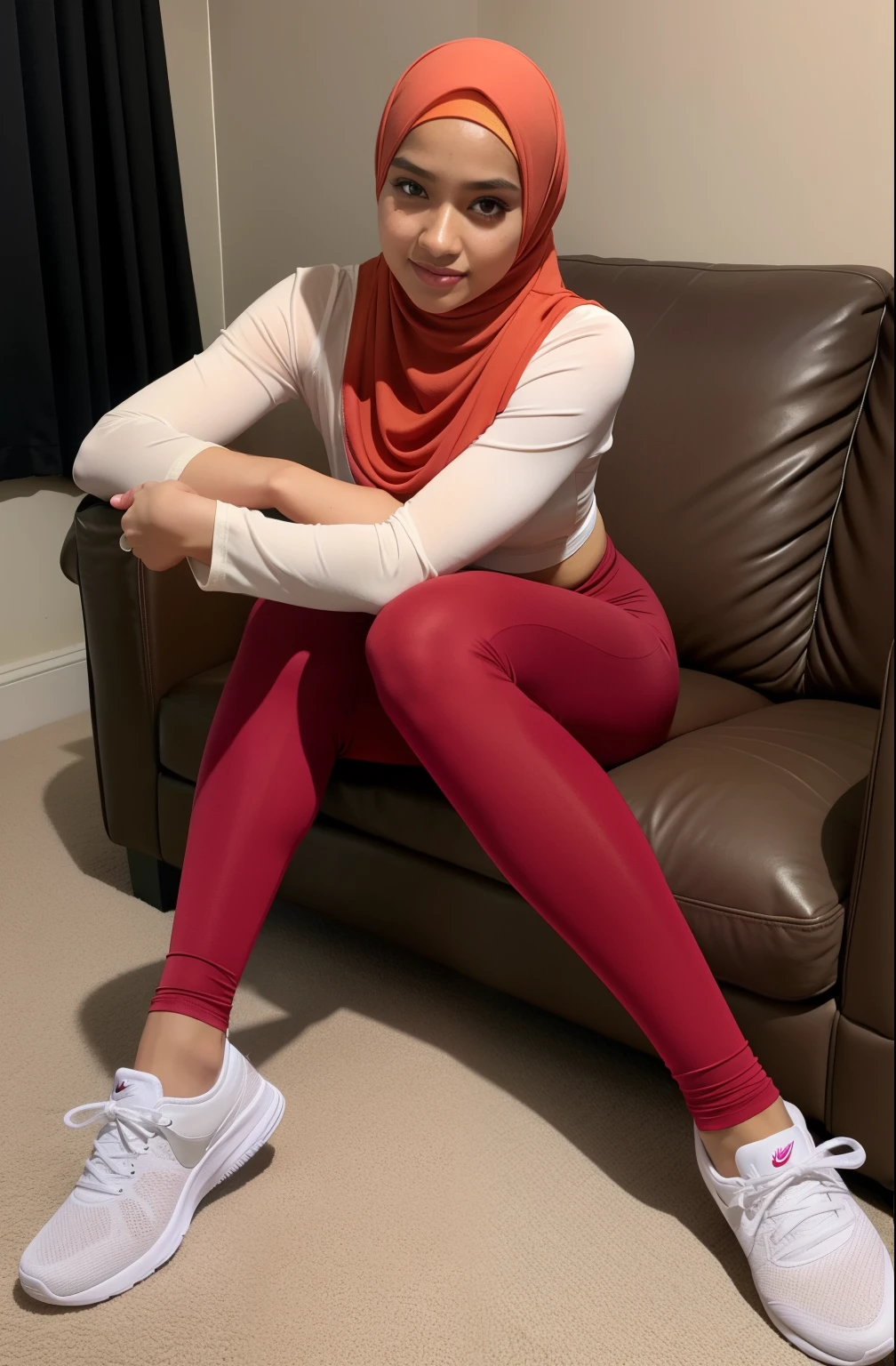 ((HIJAB MALAY GIRL)), (RAINBOW), SKINNY, FLAT CHEST, MINI SKIRT, HUGE WIDE BUTT, SKINNY, FLAT CHEST, NIPPLES , ((SKINNY)), ((HUGE WIDE BUTTS)), ((HEAVY WIDE BUTTS)), NIKE SNEAKERS, HUNG UP, FACING THE FRONT, SIT ON THE CHAIR, LEGGING, NIKE SNEAKERS , (SHELL RED SATIN HIJAB), LINGERIE DRESS, EXPERIENCED, OILY SKIN, walking on Fire, NIPPLES, (NET STOCKINGS), PERFECT FINGER, BEUTIFULL FINGER, HIG RESOLUTION FINGER, WEAR SPORT BRA, Best Quality, Ultra-detailed,