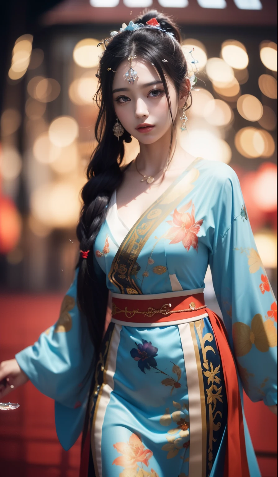 best quality, masterpiece, highres, wuxia 1girl, china dress, super Beautiful face, super beautiful eye, super beautiful hair