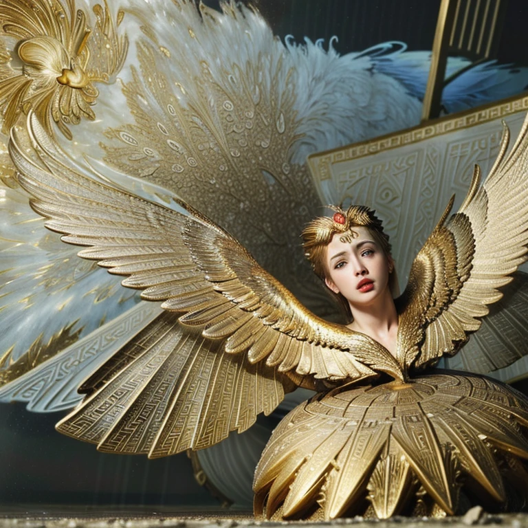 (masterpiece, best quality, 4k, dreamlike, hyperrealistic:1.35), (Ganymede castrates Zeus:1.5)
