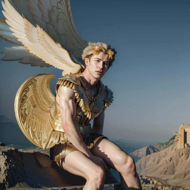 (masterpiece, best quality, 4k, dreamlike, hyperrealistic:1.35), (Ganymede castrates Zeus:1.5)