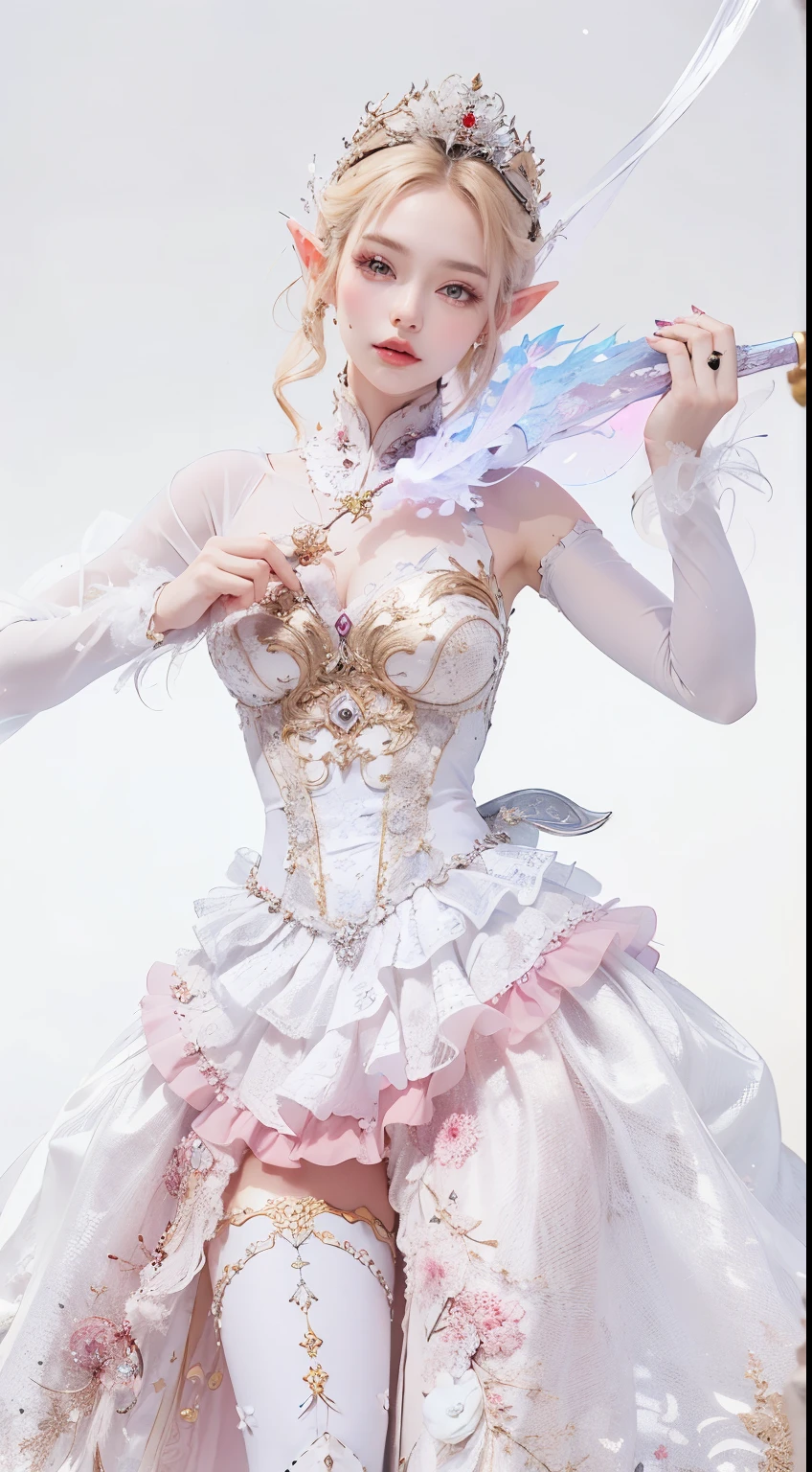 a close up of a woman in a dress with long hair, Fantasy costumes, Astral Witch Clothes, Flowing magic robes, Inspired by Lanying, full body xianxia, Beautiful celestial mage, Very beautiful elf model, Fantasy style clothing, ((beautiful fantasy empress)), Wear a dreamy formal suit, Inspired by Huang Ji