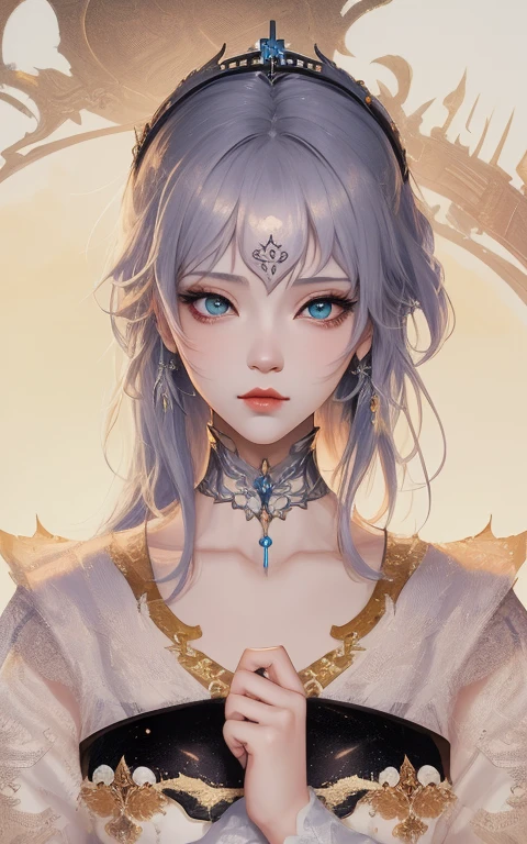 Anime girl white face black skirt, guweiz, Guviz-style artwork, A masterpiece by Guvitz, Popular topics on cgstation, 8K high quality detail art, hyper-detailed fantasy character, ((beautiful fantasy empress)), guweiz on pixiv artstation, inspired by Ai Xuan, beautiful fantasy empress