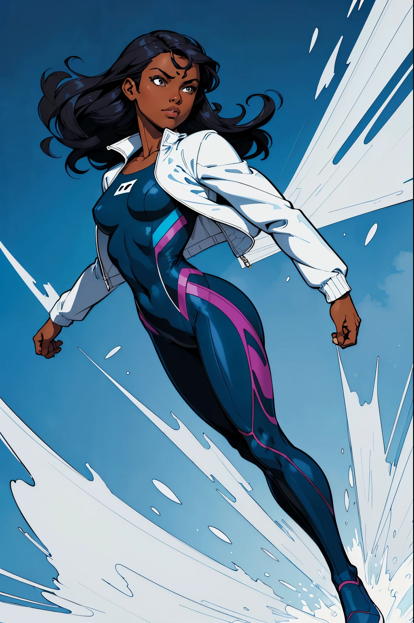 , (dark skin:0.8), Rio morales, Good shape, athletic figure, Sexy plump body, Big breasts, thick thighs, Latina, narrow waist, tight clothes, (smile:0.5), latina, Spider Gwen custom, Cosplay Spider Gwen, full body , short hair brow eyes, full body, short hair, rio morales, curly hair, brown hair, brown eyes, tan skin, mom, spider-gwen, bodysuit, wearing spider gwen costume, short hair, , (dark skin:0.8), Rio morales, Good anatomy, Good shape, athletic figure, Sexy plump body, Big breasts, thick thighs, Latina, narrow waist, tight clothes, (smile:0.5), latina, Spider Gwen custom, Cosplay Spider Gwen, full body , short hair brow eyes, full body, short hair, rio morales, curly hair, brown hair, brown eyes, tan skin, mom, spider-gwen, bodysuit, wearing spider gwen costume, short hair,
