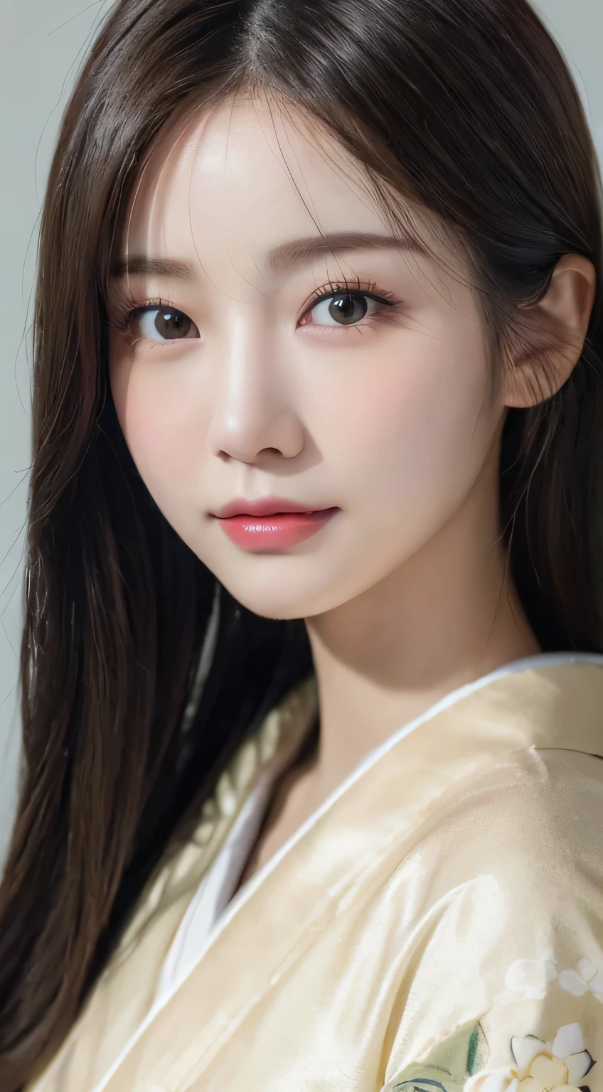 (Wear the kimono correctly,age19,no-makeup)、(top-quality,masterpiece:1.3,超A high resolution,),(ultra-detailliert,Caustics),(Photorealsitic:1.4,RAW shooting),Ultra-realistic capture,A highly detailed,high-definition16Kfor human skin、 Skin texture is natural、The skin looks healthy with an even tone、 Use natural light and color、 Anatomically correct、One Woman,japanes,,kawaii,A dark-haired,Middle hair,(depth of fields、chromatic abberation、Wide range of lighting、Natural Shading)