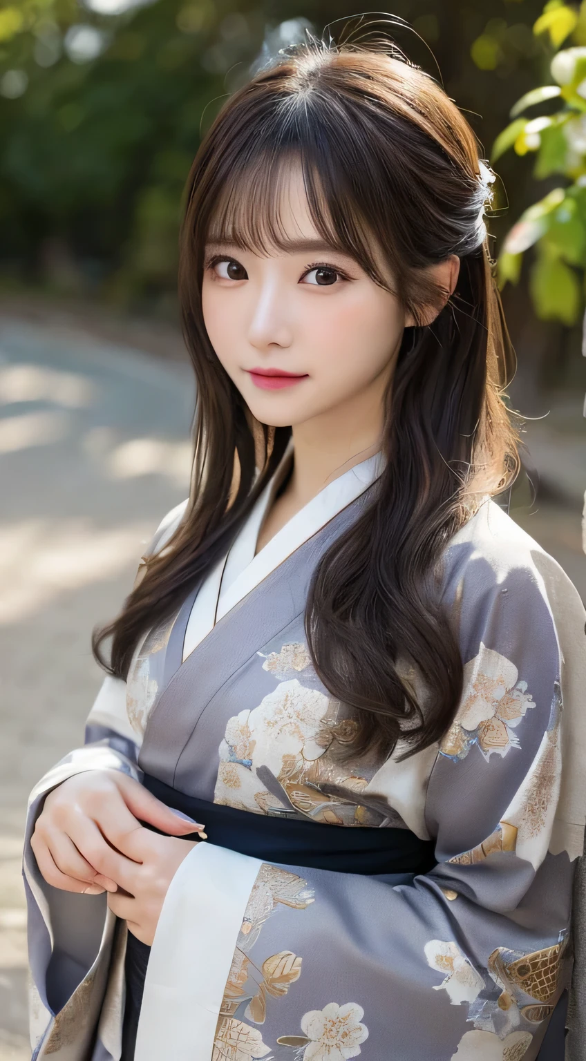 (Wear the kimono correctly,age19,no-makeup)、(top-quality,masterpiece:1.3,超A high resolution,),(ultra-detailliert,Caustics),(Photorealsitic:1.4,RAW shooting),Ultra-realistic capture,A highly detailed,high-definition16Kfor human skin、 Skin texture is natural、The skin looks healthy with an even tone、 Use natural light and color、 Anatomically correct、One Woman,japanes,,kawaii,A dark-haired,Middle hair,(depth of fields、chromatic abberation、Wide range of lighting、Natural Shading)