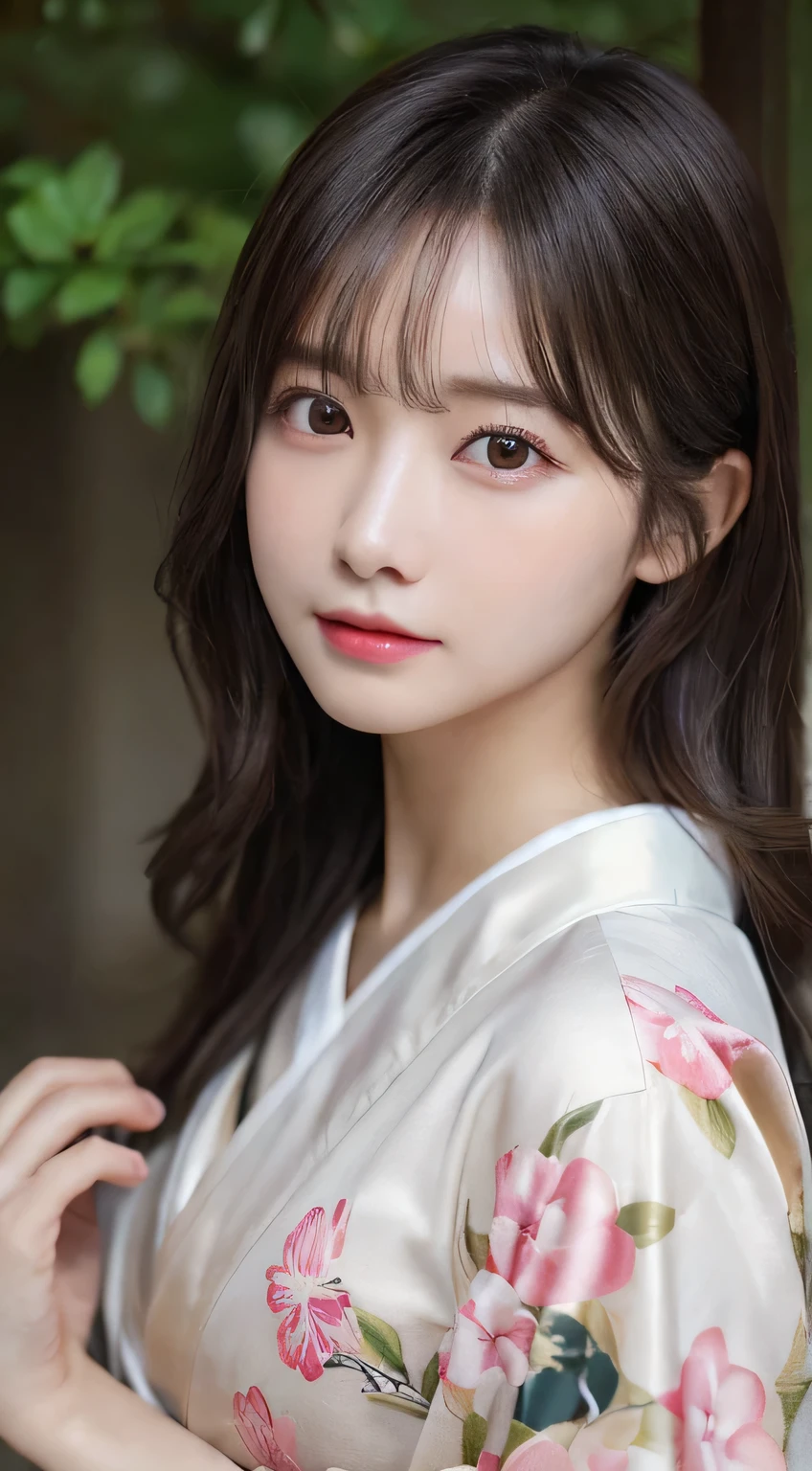 (Wear the kimono correctly,age19,no-makeup)、(top-quality,masterpiece:1.3,超A high resolution,),(ultra-detailliert,Caustics),(Photorealsitic:1.4,RAW shooting),Ultra-realistic capture,A highly detailed,high-definition16Kfor human skin、 Skin texture is natural、The skin looks healthy with an even tone、 Use natural light and color、 Anatomically correct、One Woman,japanes,,kawaii,A dark-haired,Middle hair,(depth of fields、chromatic abberation、Wide range of lighting、Natural Shading)