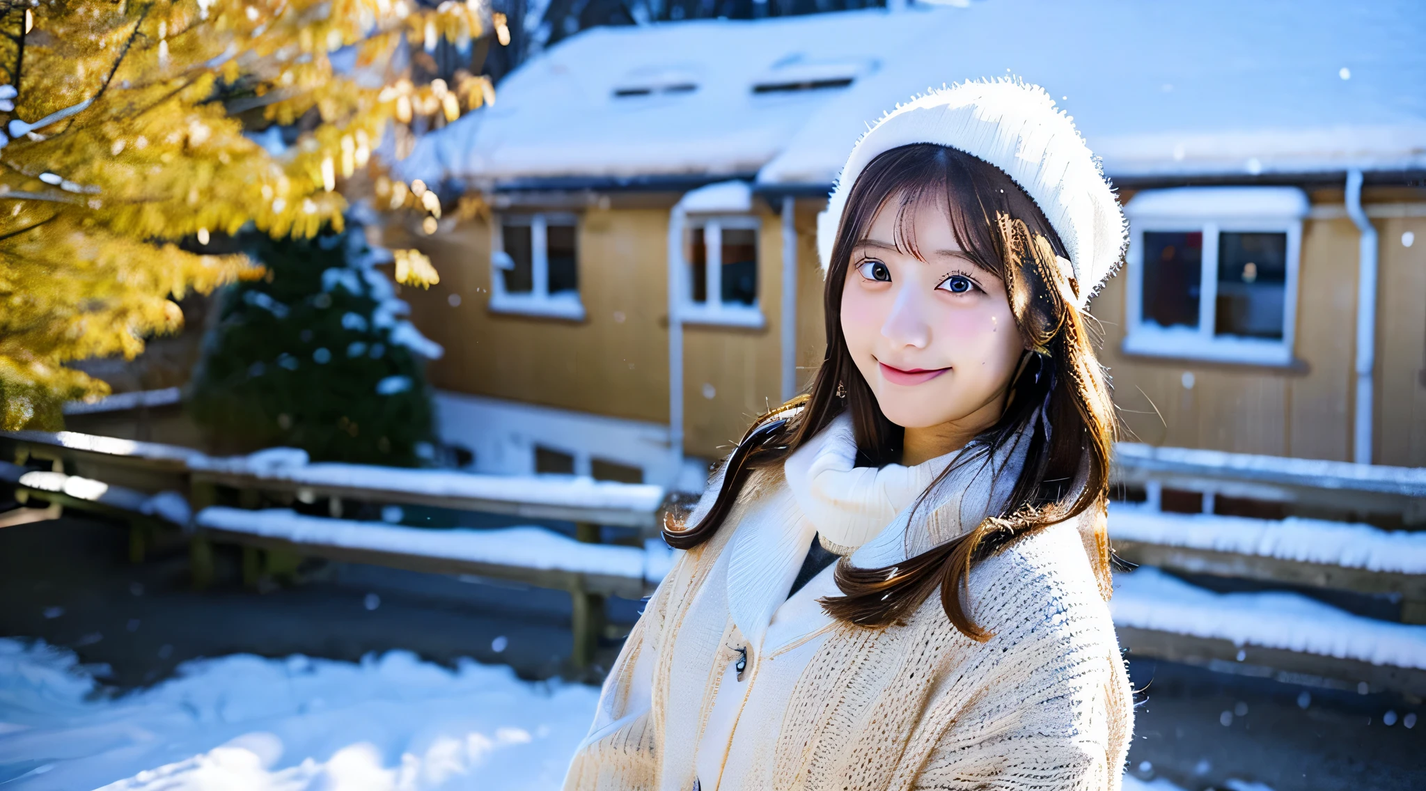 18 year old beautiful miniskirt schoolgirl、Winter School