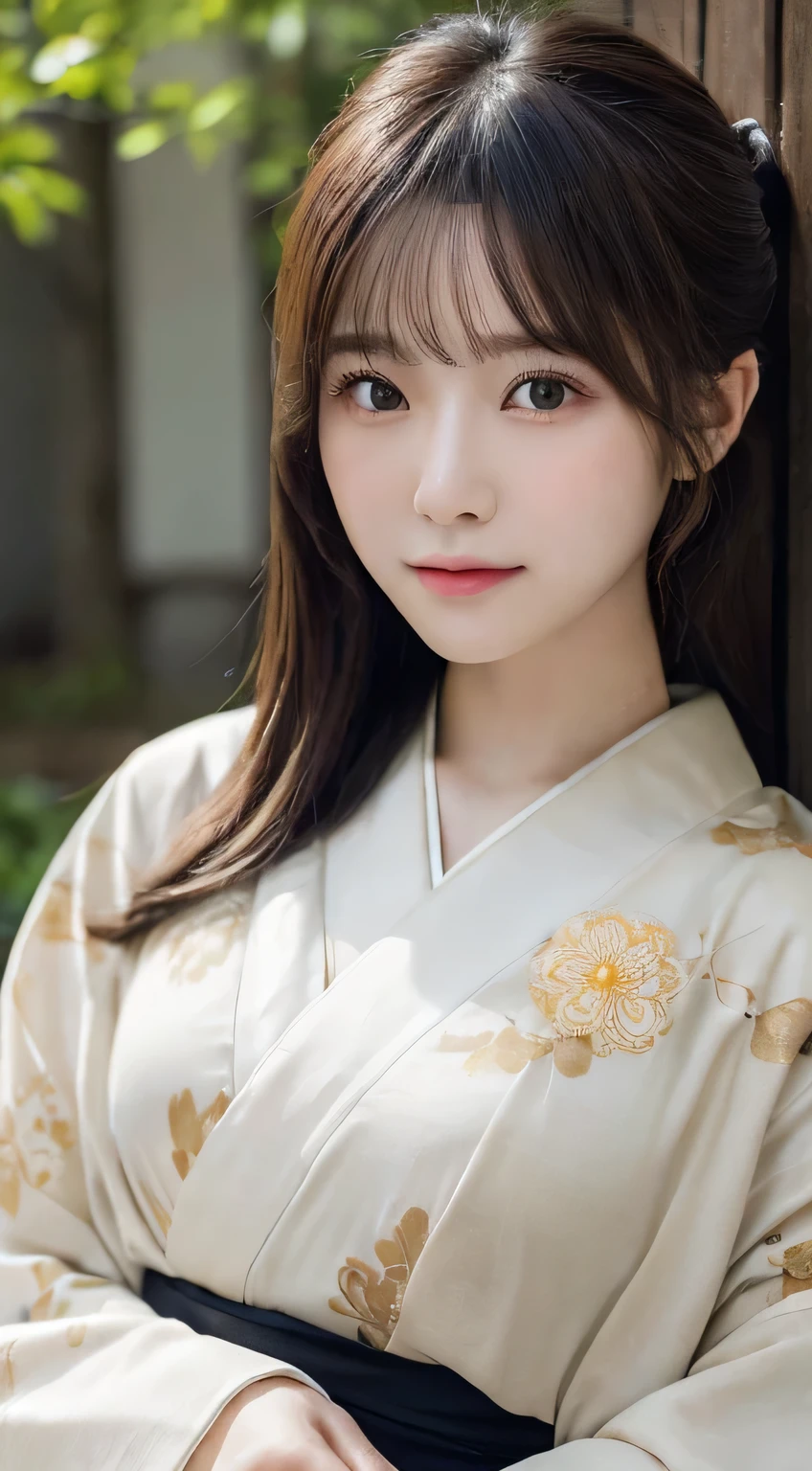 (Wear the kimono correctly,age19,no-makeup)、(top-quality,masterpiece:1.3,超A high resolution,),(ultra-detailliert,Caustics),(Photorealsitic:1.4,RAW shooting),Ultra-realistic capture,A highly detailed,high-definition16Kfor human skin、 Skin texture is natural、The skin looks healthy with an even tone、 Use natural light and color、 Anatomically correct、One Woman,japanes,,kawaii,A dark-haired,Middle hair,(depth of fields、chromatic abberation、Wide range of lighting、Natural Shading)