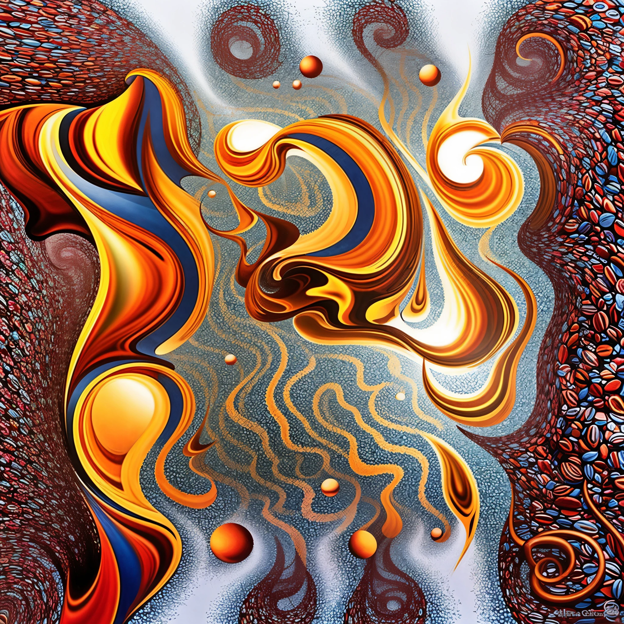 Alex gray art molecule, rippling, explosion