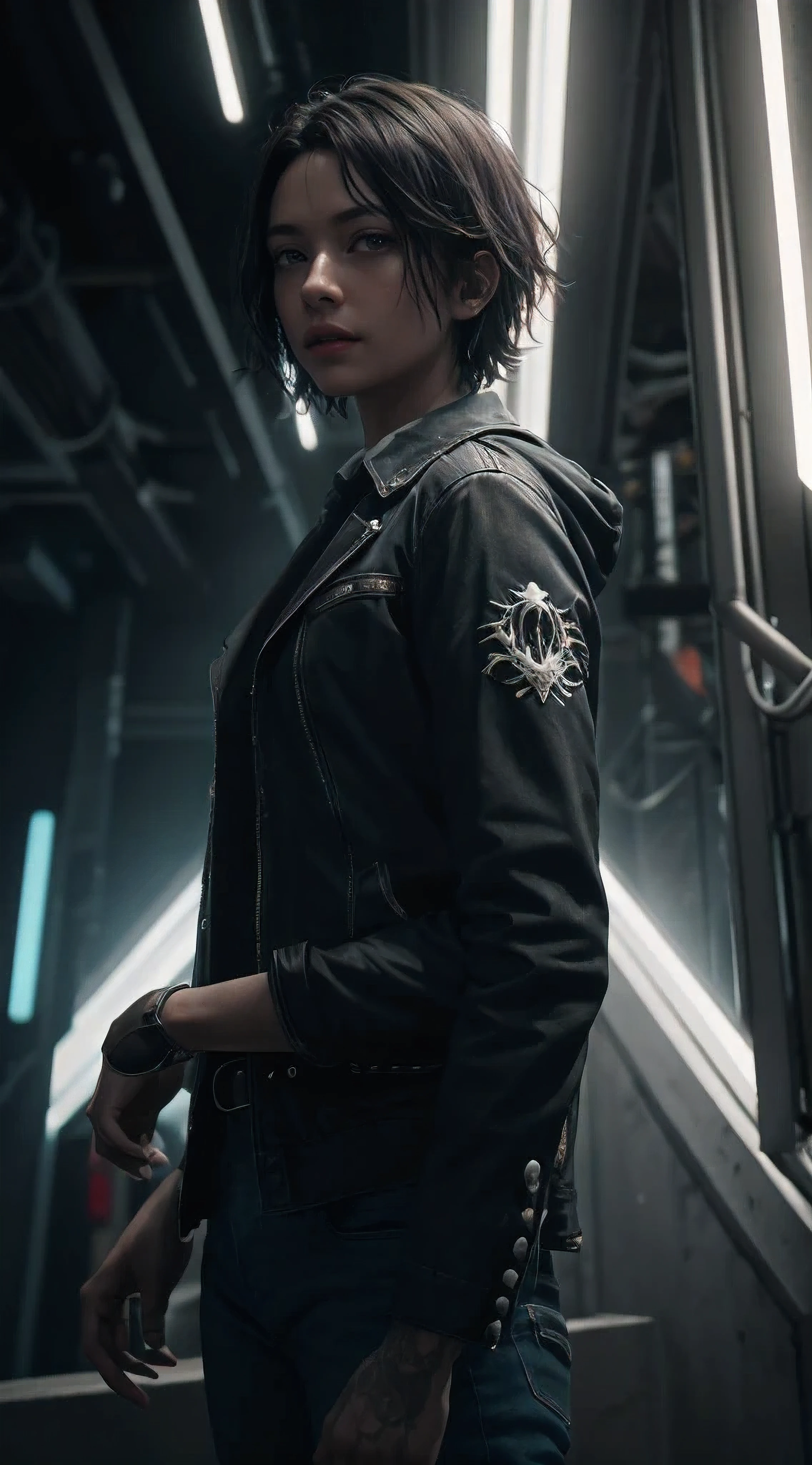OY 25 with punk spiky hair playing electric guitar, Dressed in a JEANS suit, hyper realistic, HD, neon extremely detailed, Volumetric lighting, detailed 64K, Sony A7S Ill, f/ 8.0, 1/200. sharp-focus, detailed 64K megapixel. pale colors, creative, dynamic, shot on Sony A7S III, f/ 9. 0, 1/ 500, sharp focus 64k unsaturated, masterpiece, best quality, ultra detailed, ultra sharp focus. Best Quality, HDR, High Quality, High Resolution, Highly Detailed, 64k Wallpaper, Intricate Details, 64K UHD, Full-HD, (Photorealistic:1.2), Contrast, Sharp Lighting, Top, Handheld White Lighting, 135mm whimsical --aspect 3 :2 --s 750 --v 5.2. , 64k detailed digital art, hyper realistic textures, natural textures, elegant, super detailed, photo realistic, ultra realistic, intricate detail, cinematic, environment occlusion, lighting Volumetric, Shot on Sony A7S III, f/ 9.0, 1/500, Sharp Focus 64k Unsaturated, Masterpiece, Best Quality, Ultra Detailed., Dark Fantasy, Conceptual Art, Illustration, Cinema Sony A7S III, Depth of Field Shallow, 100mm f/2.4, natural light, cinematic, widescreen aspect ratio, cinematic dramatic, indoor epic space, sci-fi movie style, natural textures, hyper maximalist, sharp focus, dynamic pose. 64k is very detailed