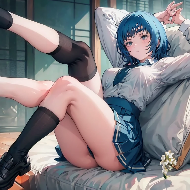 Best Quality, Master piece, mini skirt, big thighs, stockings