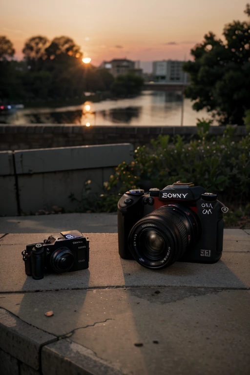 Garbage at sunset 8k take in camera SONY ILCE1B.CEC ALPHA 1 FULL-FRAME MIRRORLESS INTERCHANGEABLE LENS CAMERA